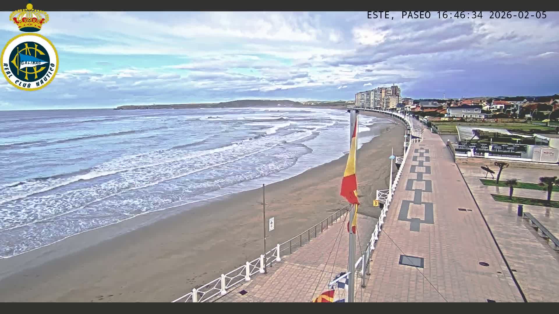 East Playa de Salinas Beach Live Cam - Avilés, Asturias, Spain