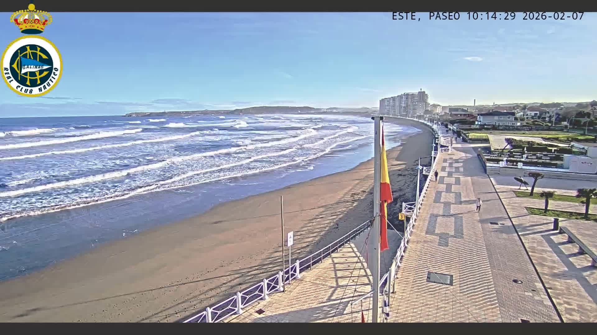 East Playa de Salinas Beach Live Cam - Avilés, Asturias, Spain