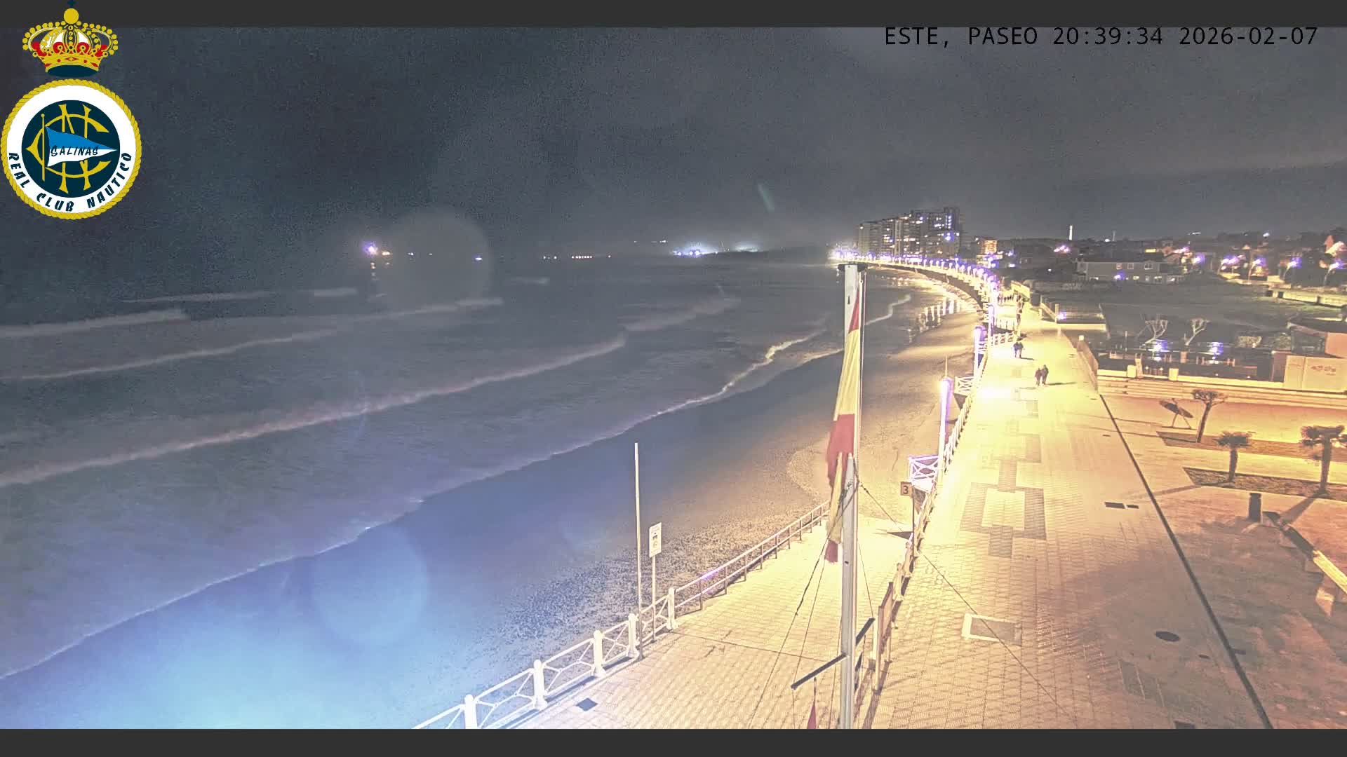 East Playa de Salinas Beach Live Cam - Avilés, Asturias, Spain
