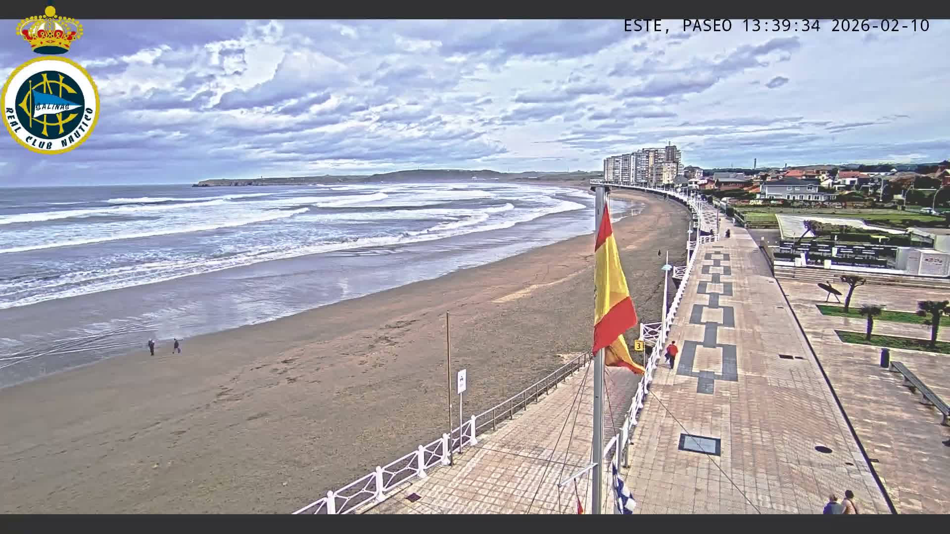 East Playa de Salinas Beach Live Cam - Avilés, Asturias, Spain