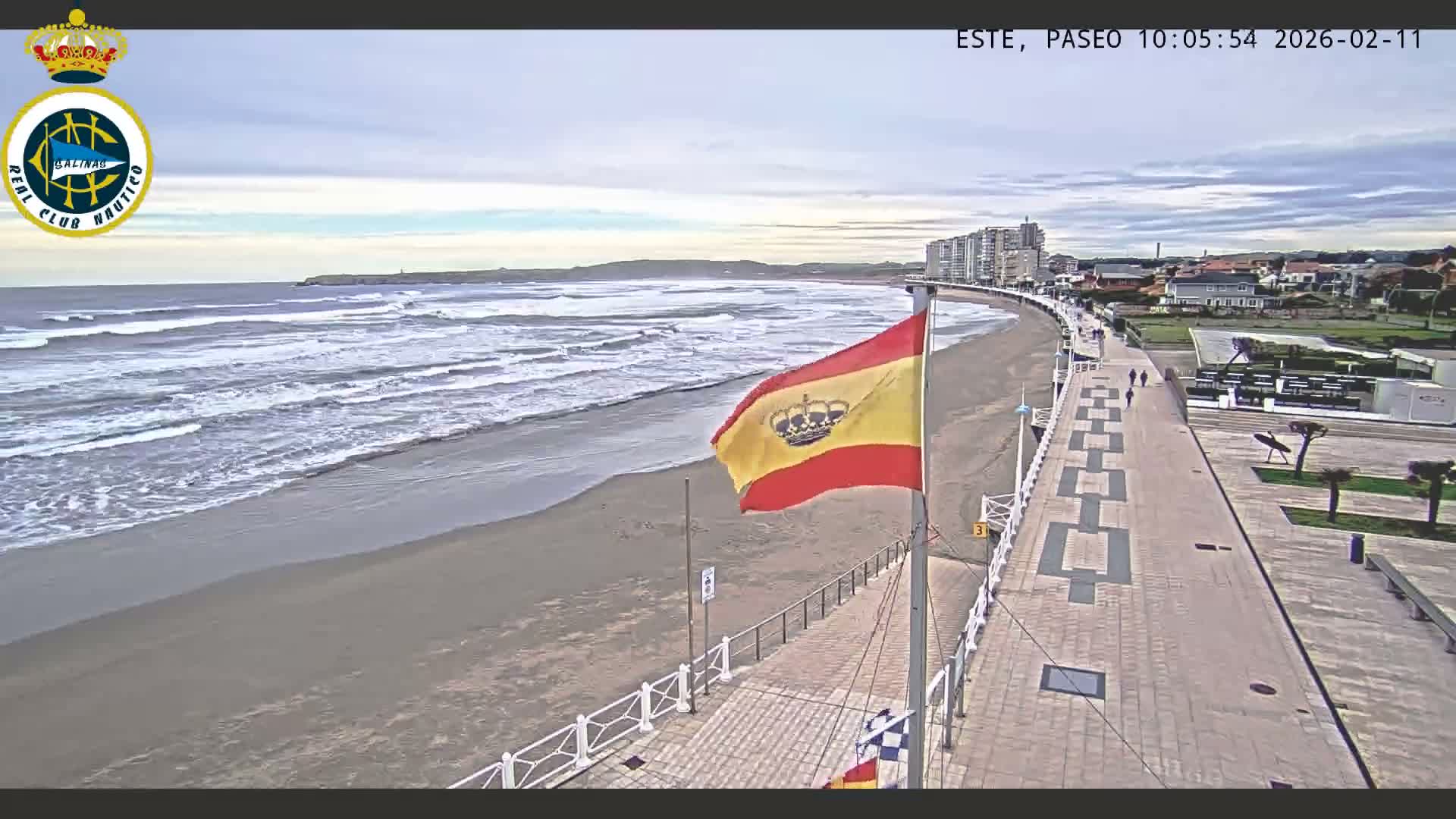 East Playa de Salinas Beach Live Cam - Avilés, Asturias, Spain