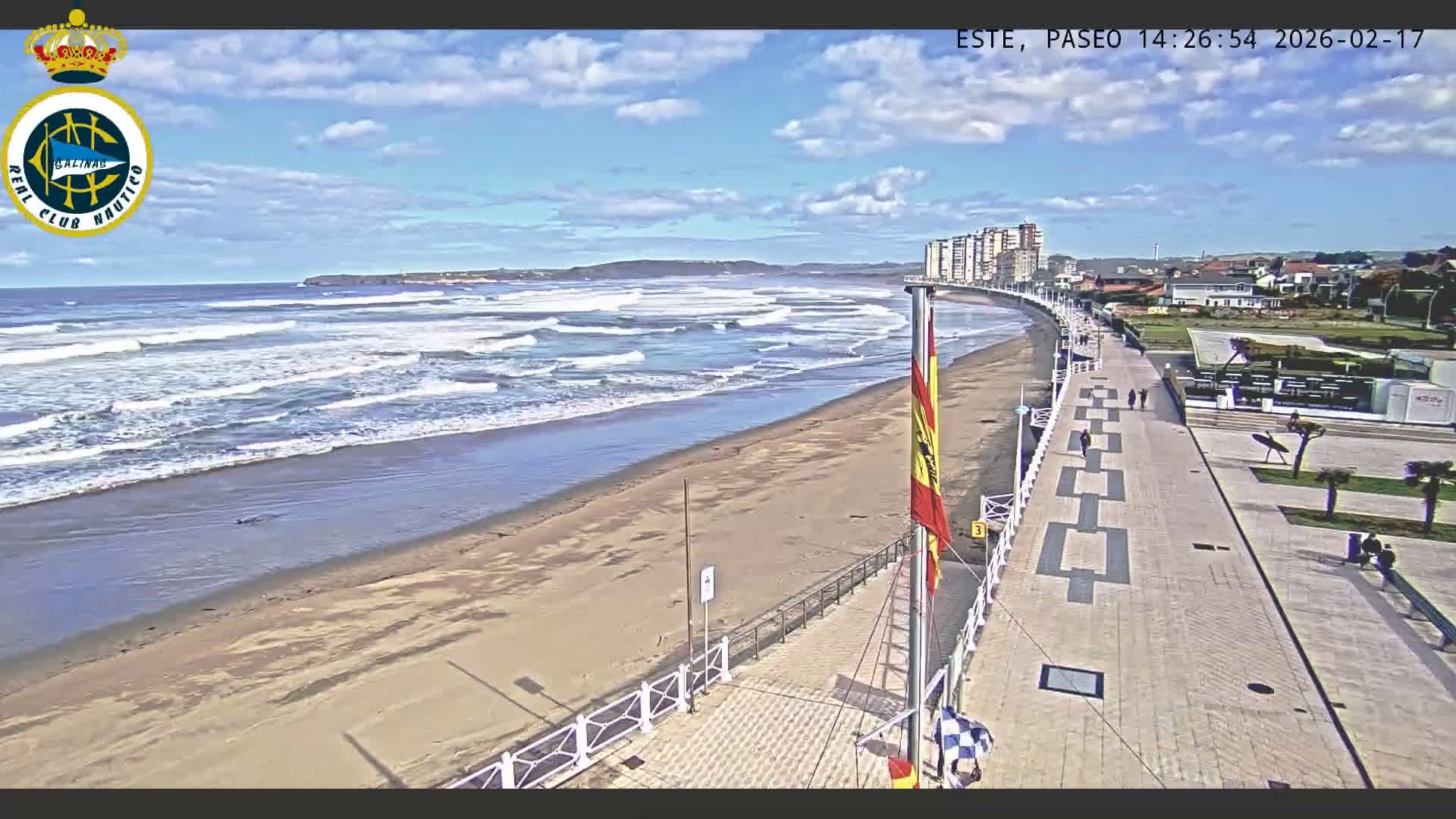 East Playa de Salinas Beach Live Cam - Avilés, Asturias, Spain