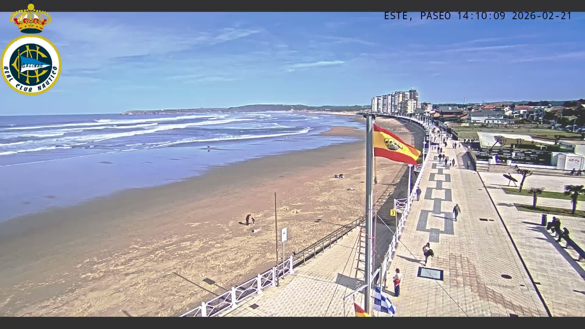 East Playa de Salinas Beach Live Cam - Avilés, Asturias, Spain