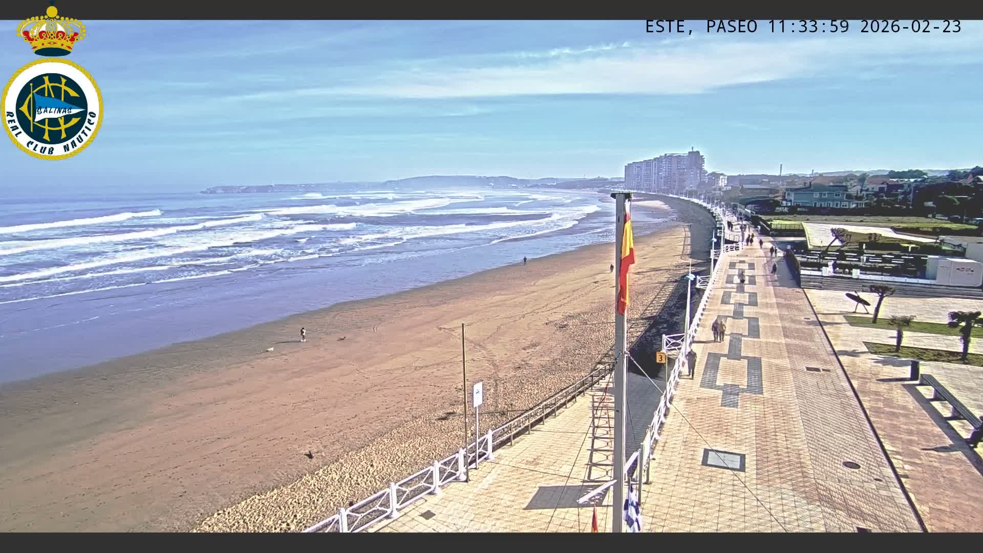East Playa de Salinas Beach Live Cam - Avilés, Asturias, Spain