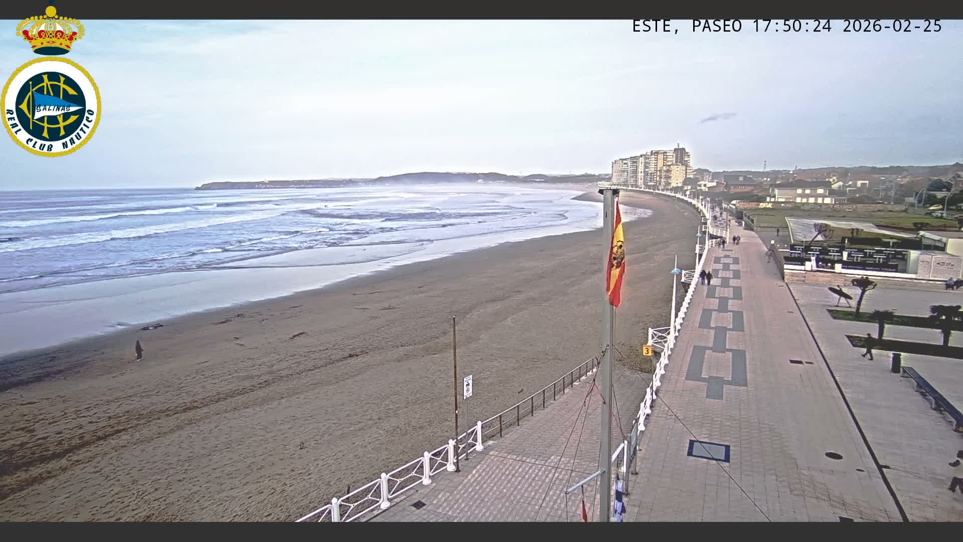 East Playa de Salinas Beach Live Cam - Avilés, Asturias, Spain