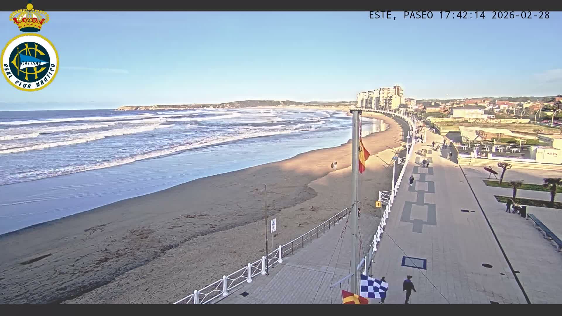 East Playa de Salinas Beach Live Cam - Avilés, Asturias, Spain