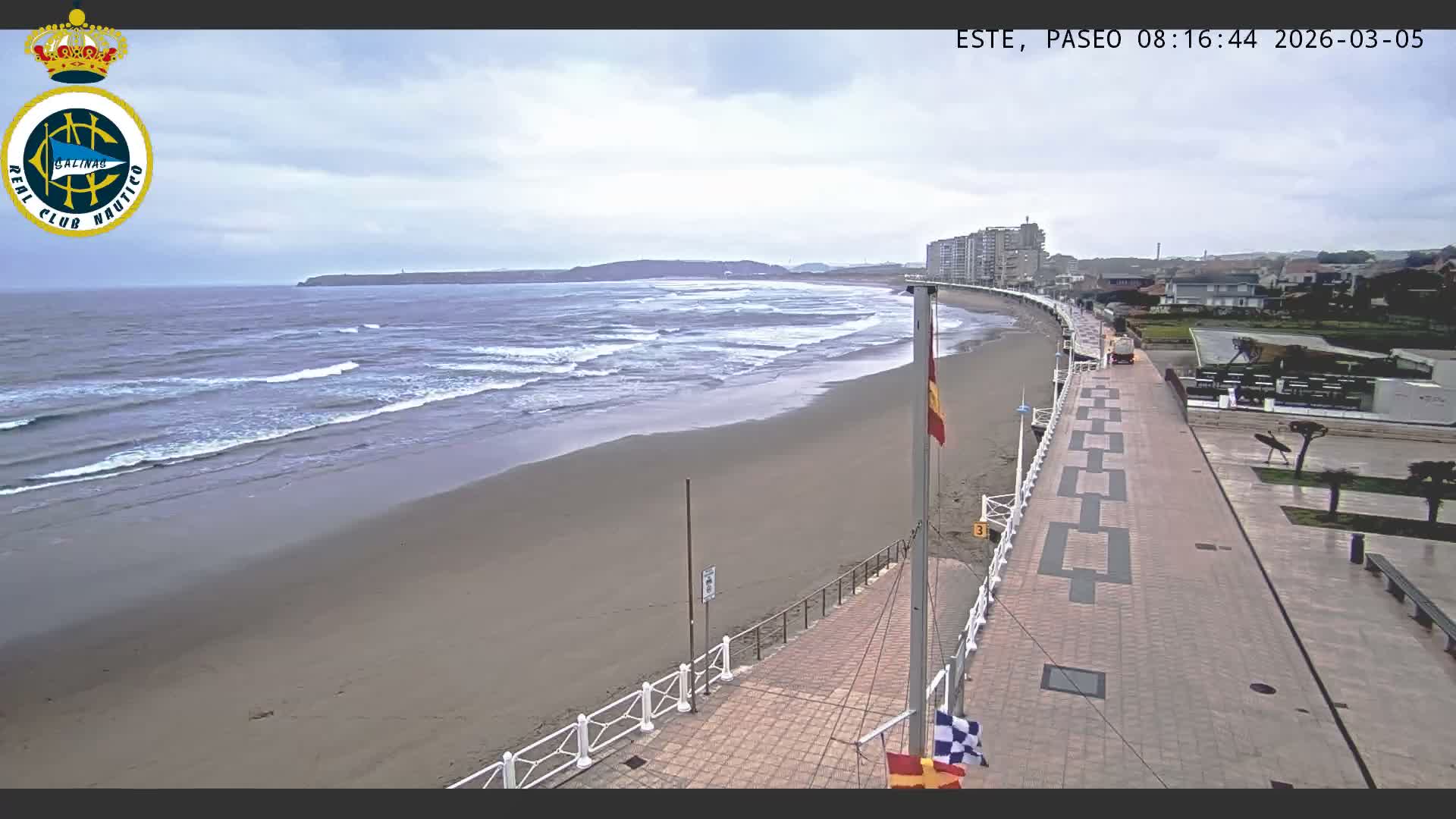 East Playa de Salinas Beach Live Cam - Avilés, Asturias, Spain