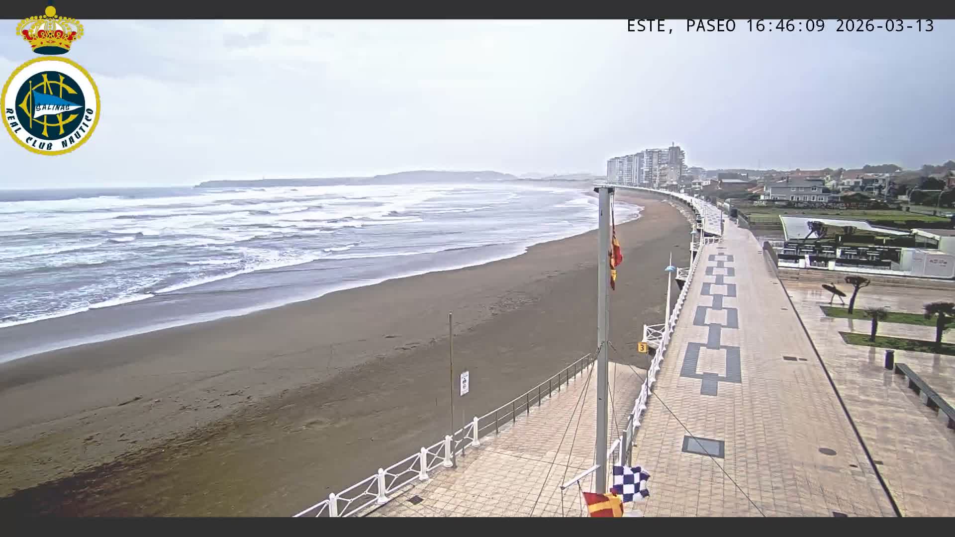 East Playa de Salinas Beach Live Cam - Avilés, Asturias, Spain