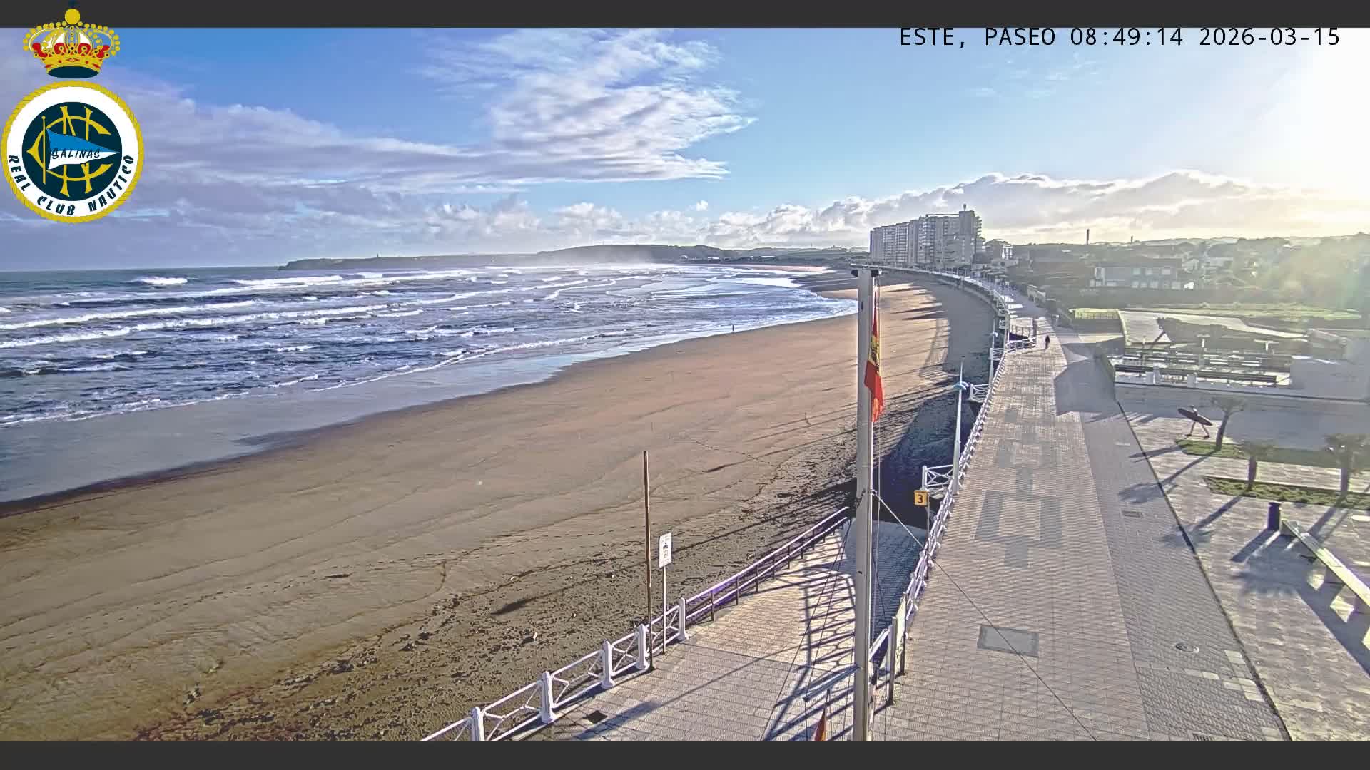 East Playa de Salinas Beach Live Cam - Avilés, Asturias, Spain