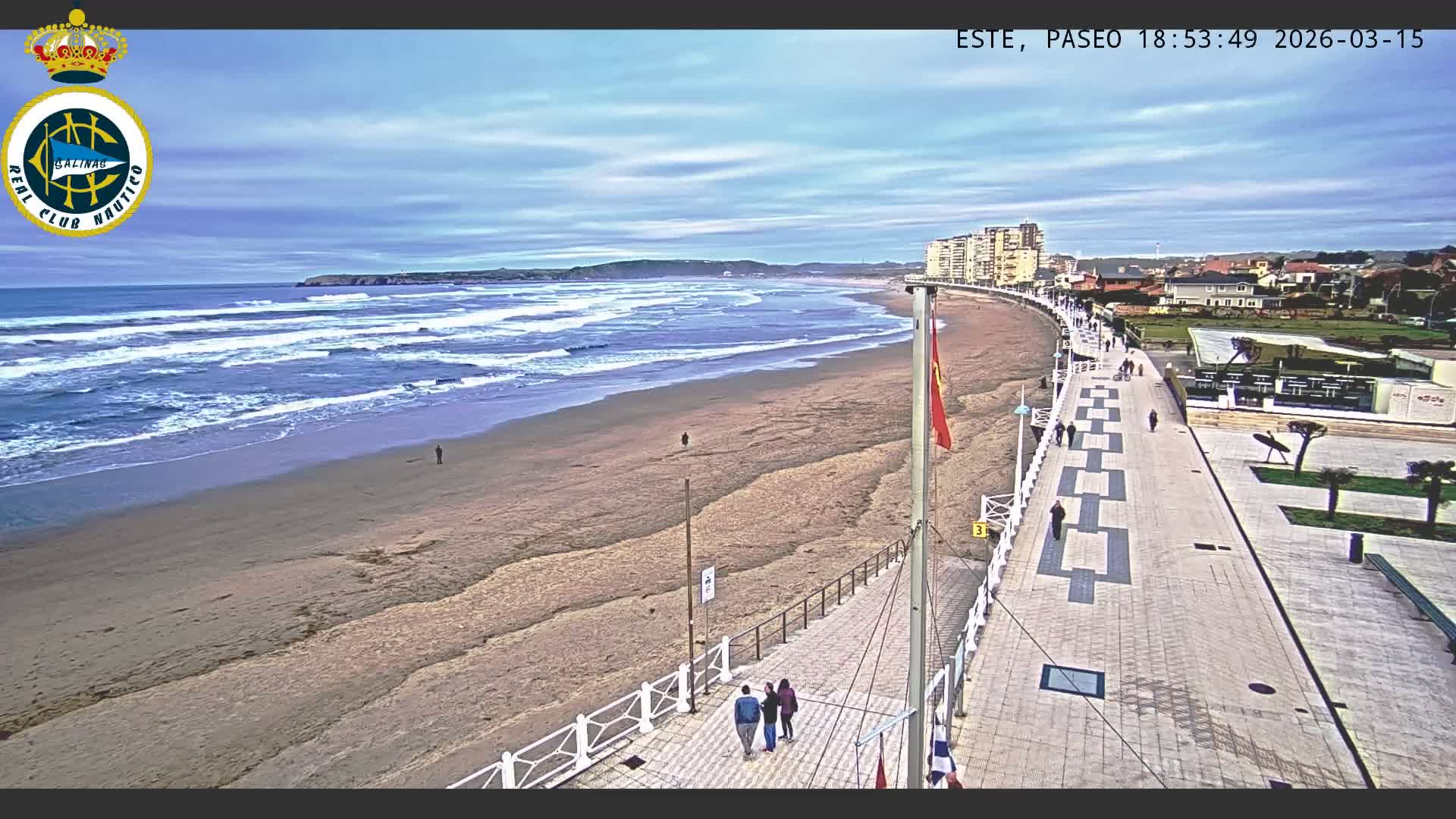 East Playa de Salinas Beach Live Cam - Avilés, Asturias, Spain
