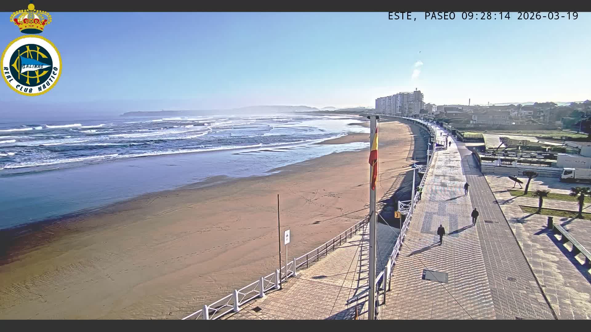 East Playa de Salinas Beach Live Cam - Avilés, Asturias, Spain