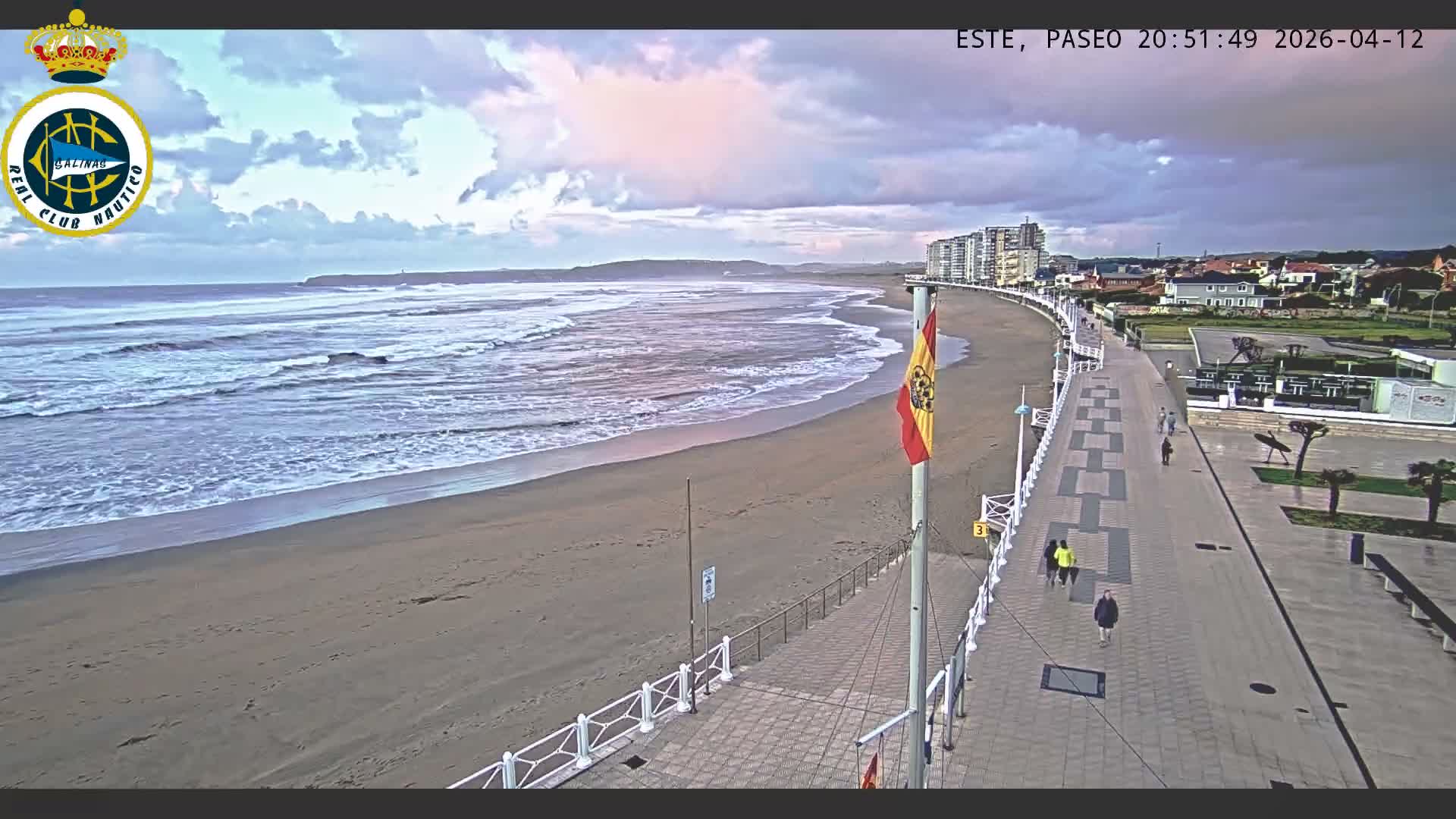 East Playa de Salinas Beach Live Cam - Avilés, Asturias, Spain