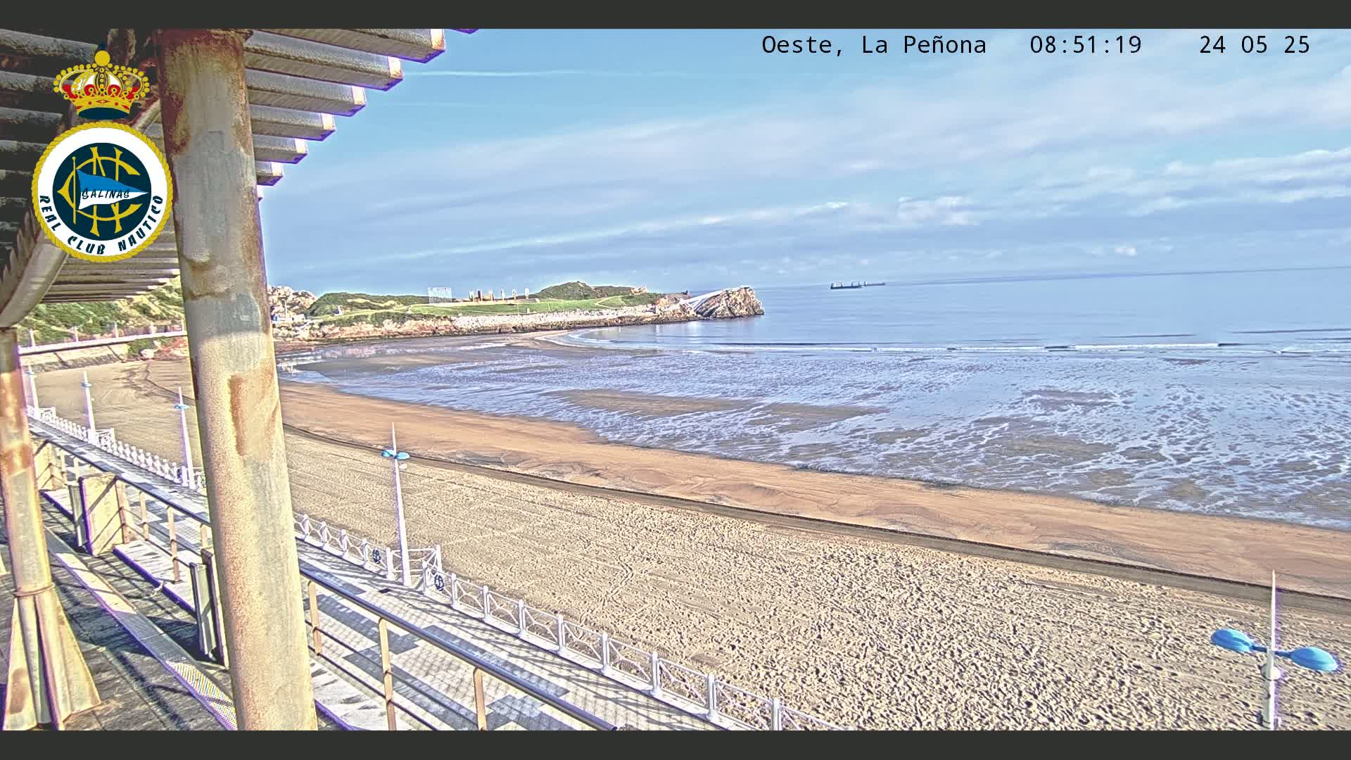 West Playa de Salinas Beach Live Cam - Avilés, Asturias, Spain