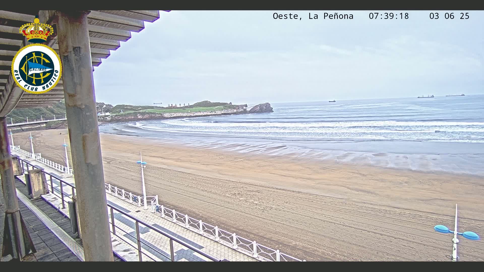 West Playa de Salinas Beach Live Cam - Avilés, Asturias, Spain