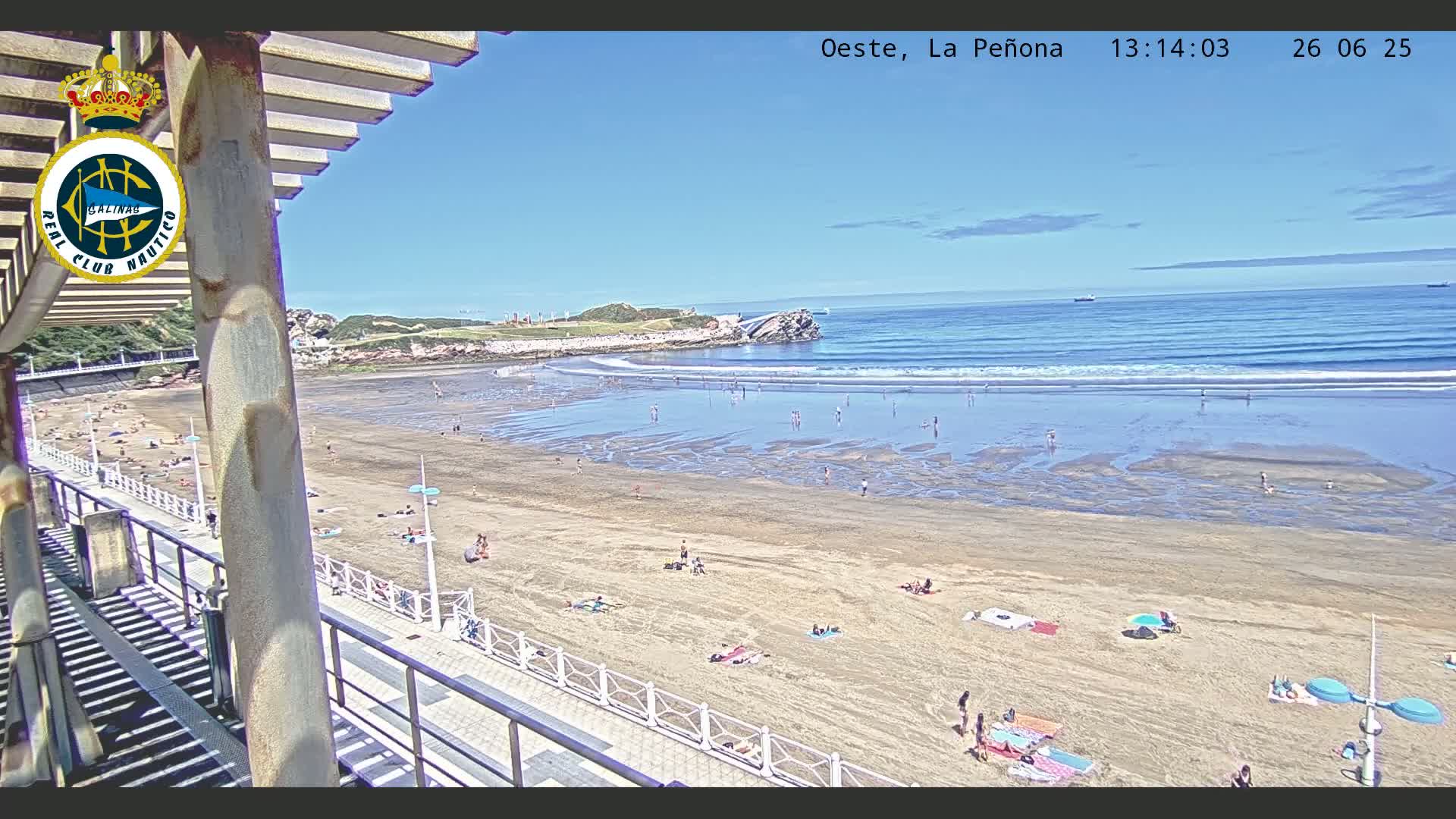 West Playa de Salinas Beach Live Cam - Avilés, Asturias, Spain