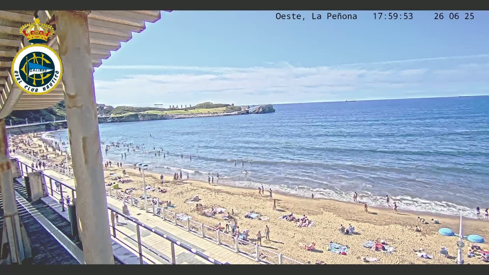 West Playa de Salinas Beach Live Cam - Avilés, Asturias, Spain