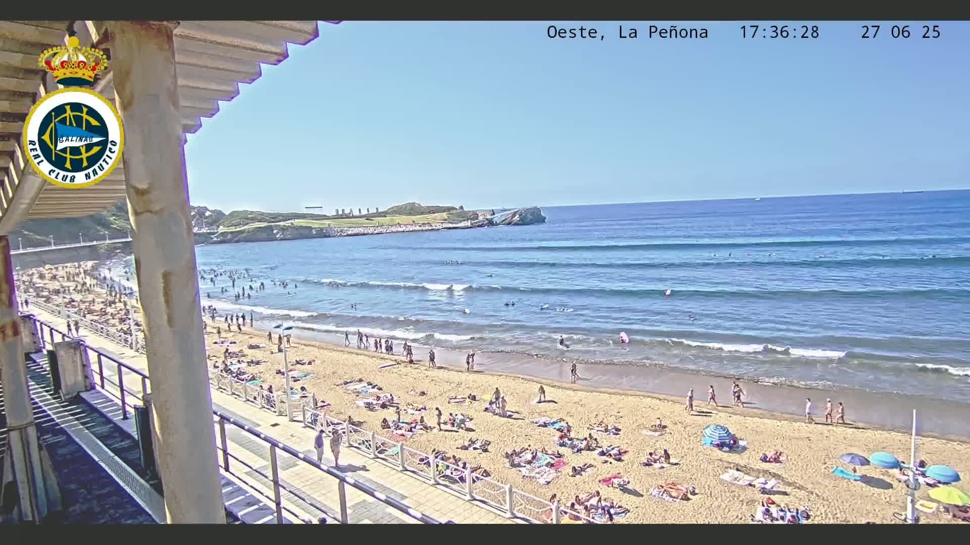West Playa de Salinas Beach Live Cam - Avilés, Asturias, Spain