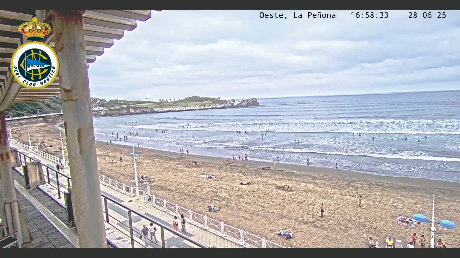West Playa de Salinas Beach Live Cam - Avilés, Asturias, Spain