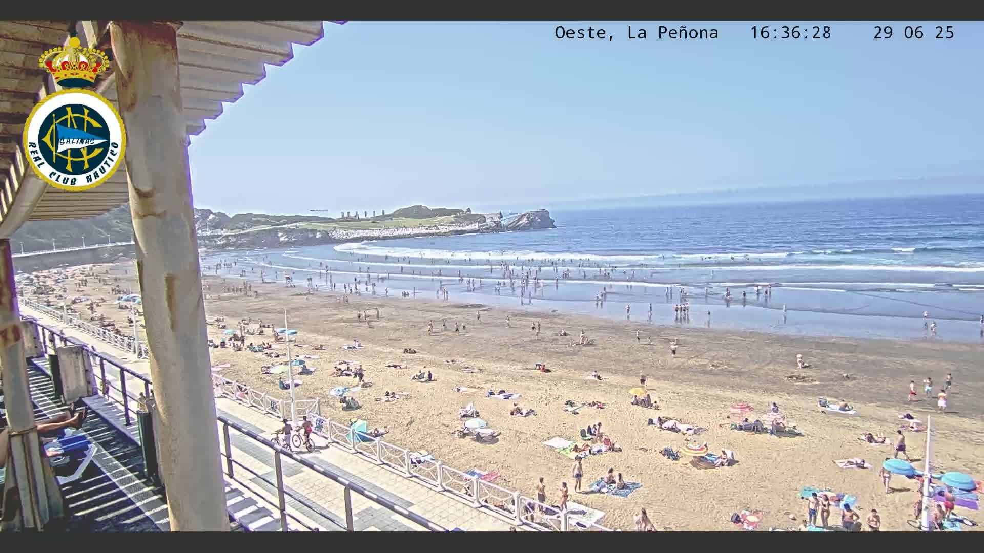 West Playa de Salinas Beach Live Cam - Avilés, Asturias, Spain