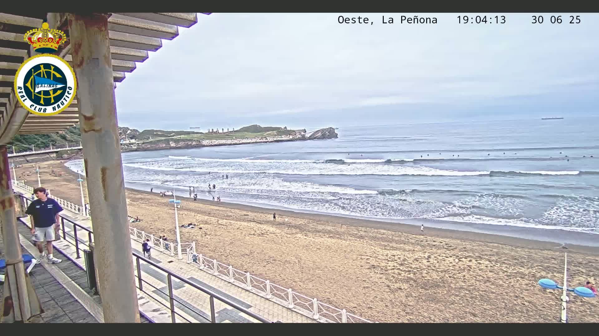 West Playa de Salinas Beach Live Cam - Avilés, Asturias, Spain