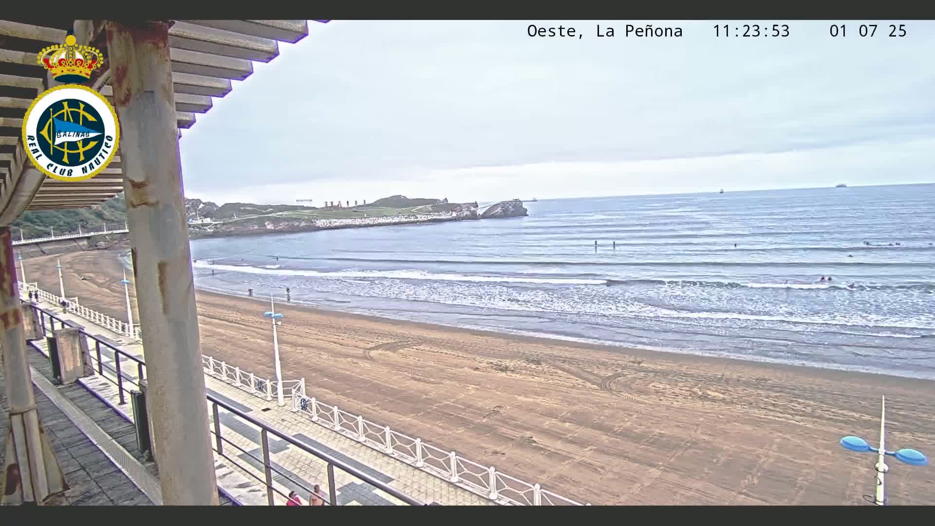 West Playa de Salinas Beach Live Cam - Avilés, Asturias, Spain