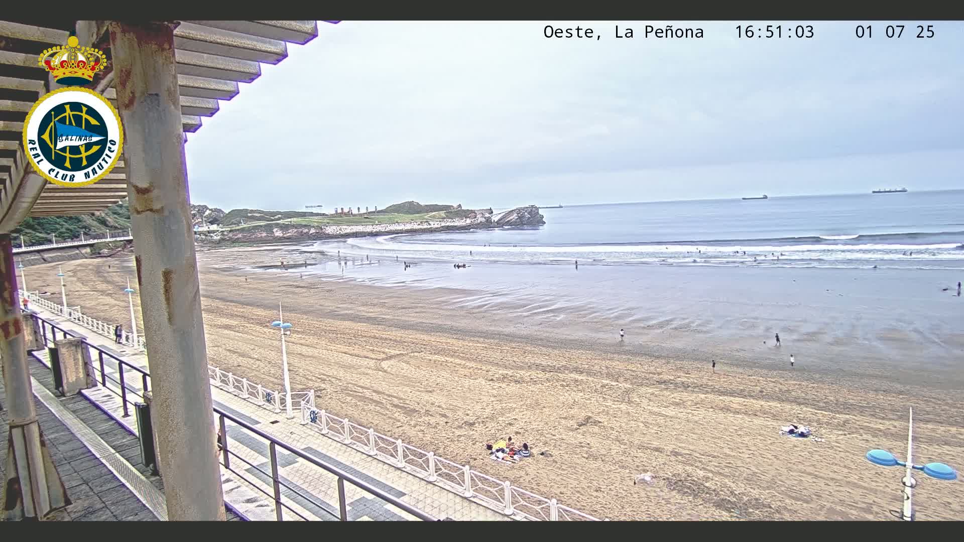 West Playa de Salinas Beach Live Cam - Avilés, Asturias, Spain