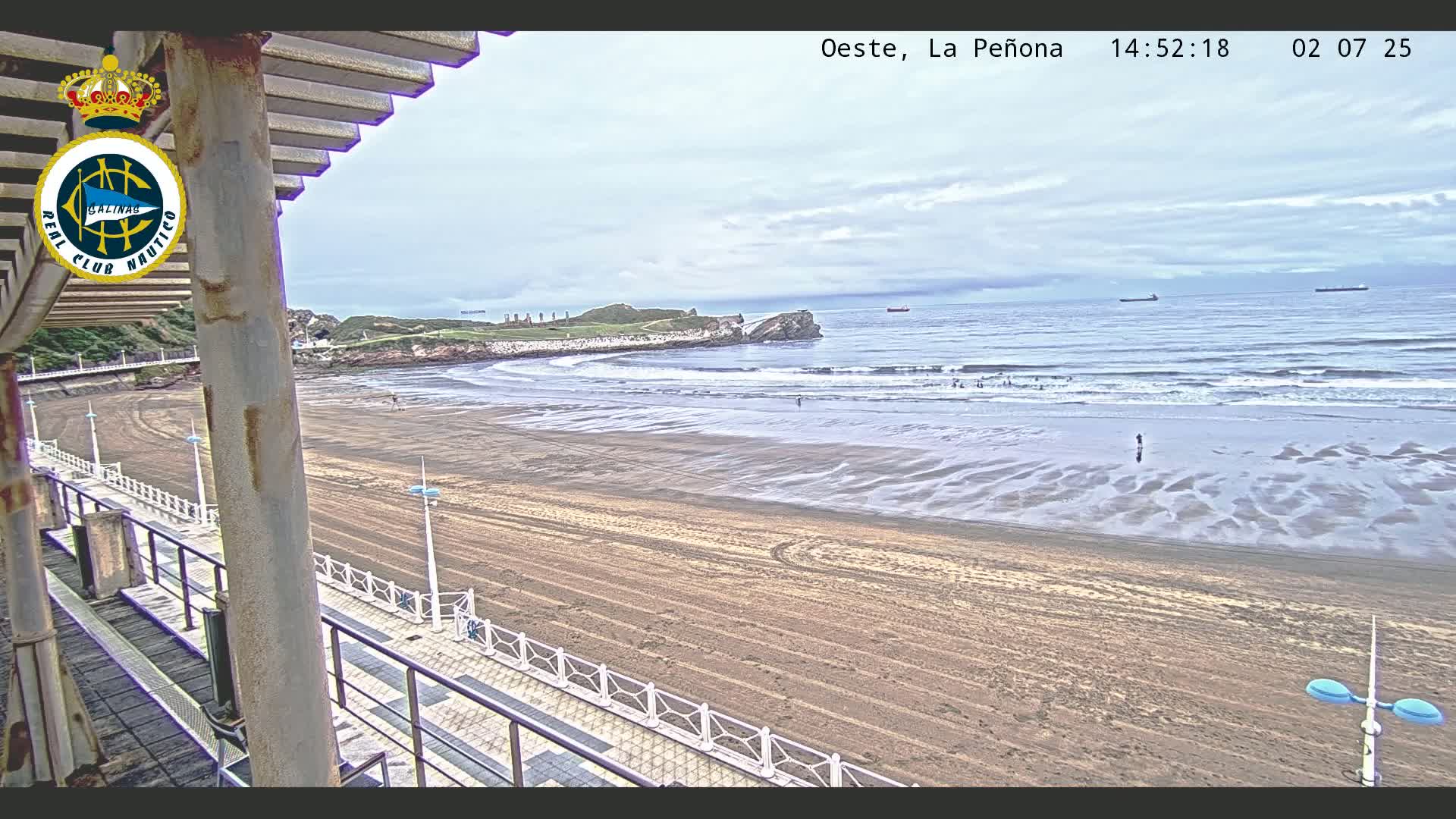 West Playa de Salinas Beach Live Cam - Avilés, Asturias, Spain