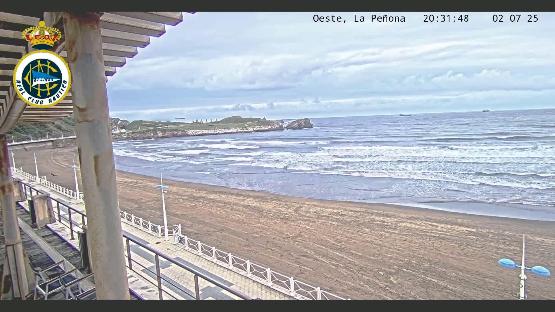 West Playa de Salinas Beach Live Cam - Avilés, Asturias, Spain