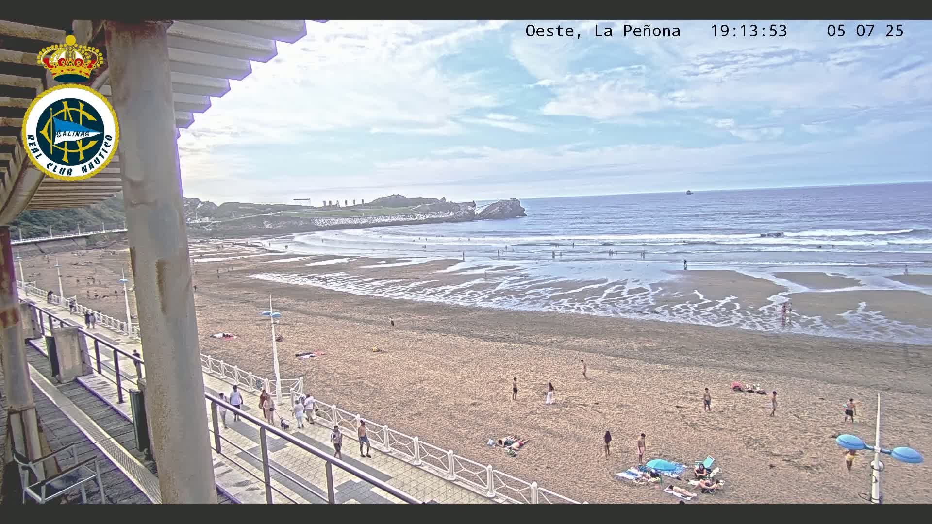 West Playa de Salinas Beach Live Cam - Avilés, Asturias, Spain