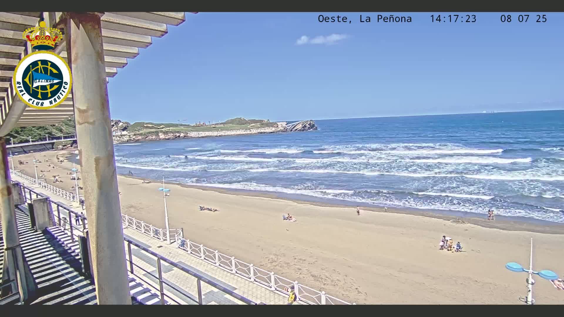 West Playa de Salinas Beach Live Cam - Avilés, Asturias, Spain