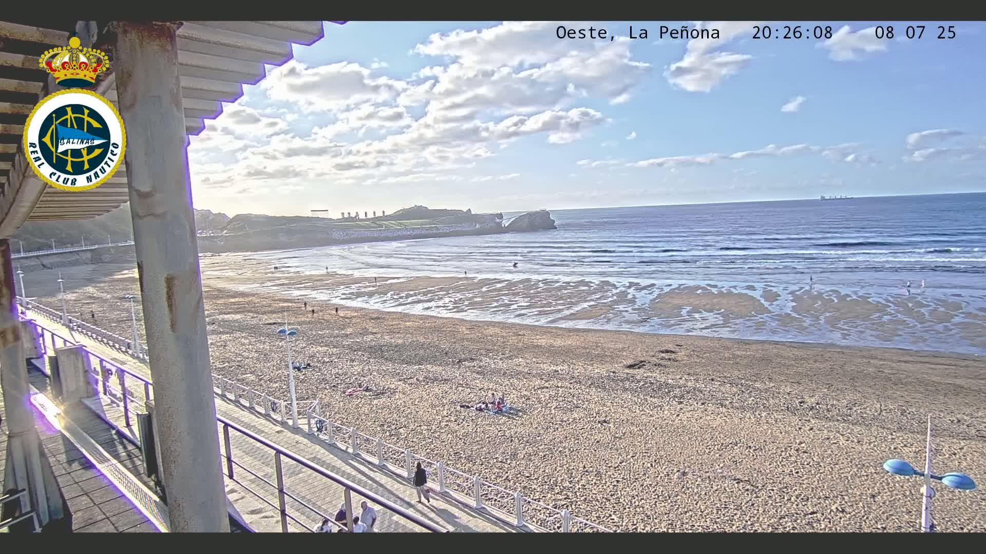 West Playa de Salinas Beach Live Cam - Avilés, Asturias, Spain