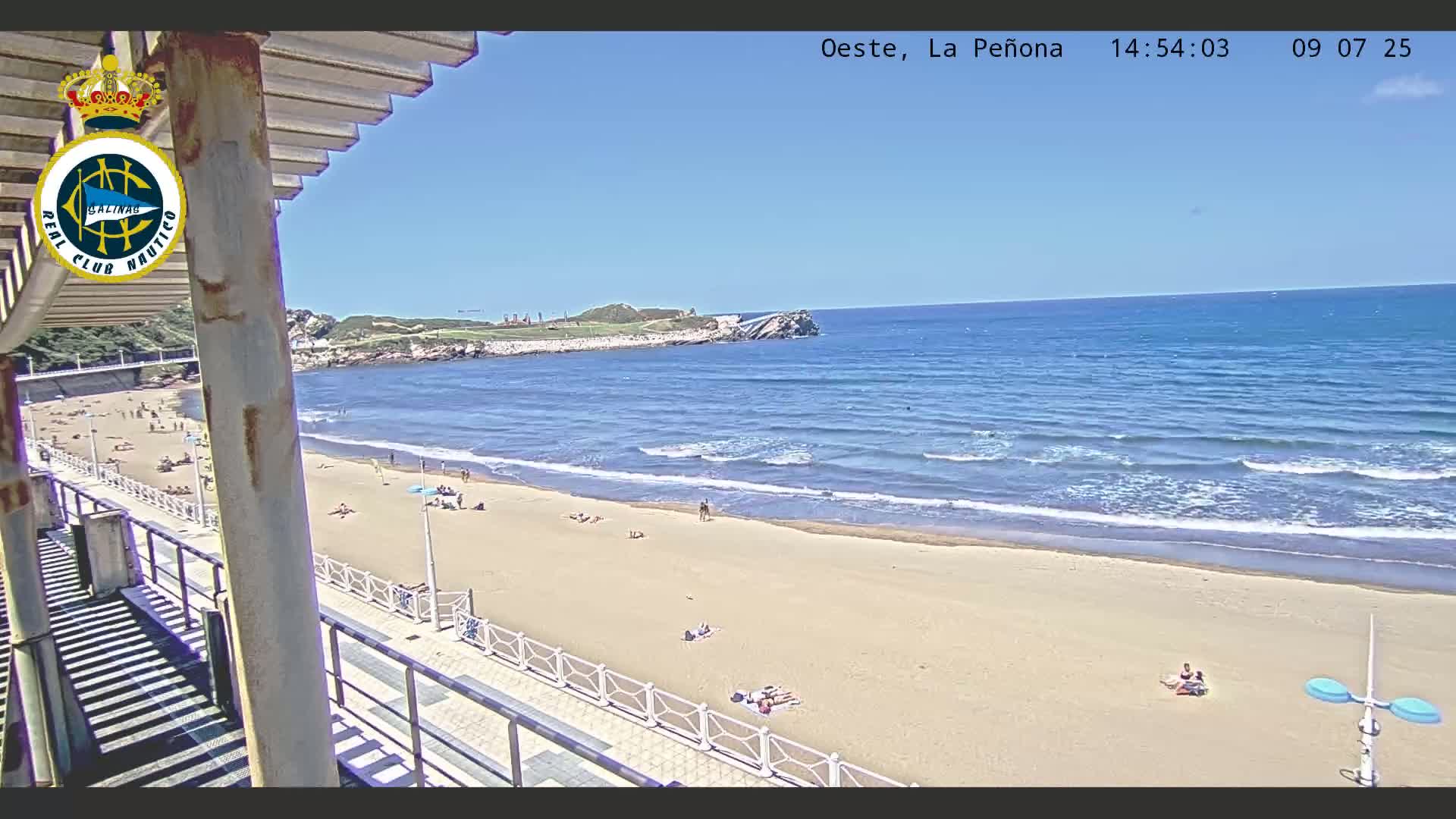 West Playa de Salinas Beach Live Cam - Avilés, Asturias, Spain