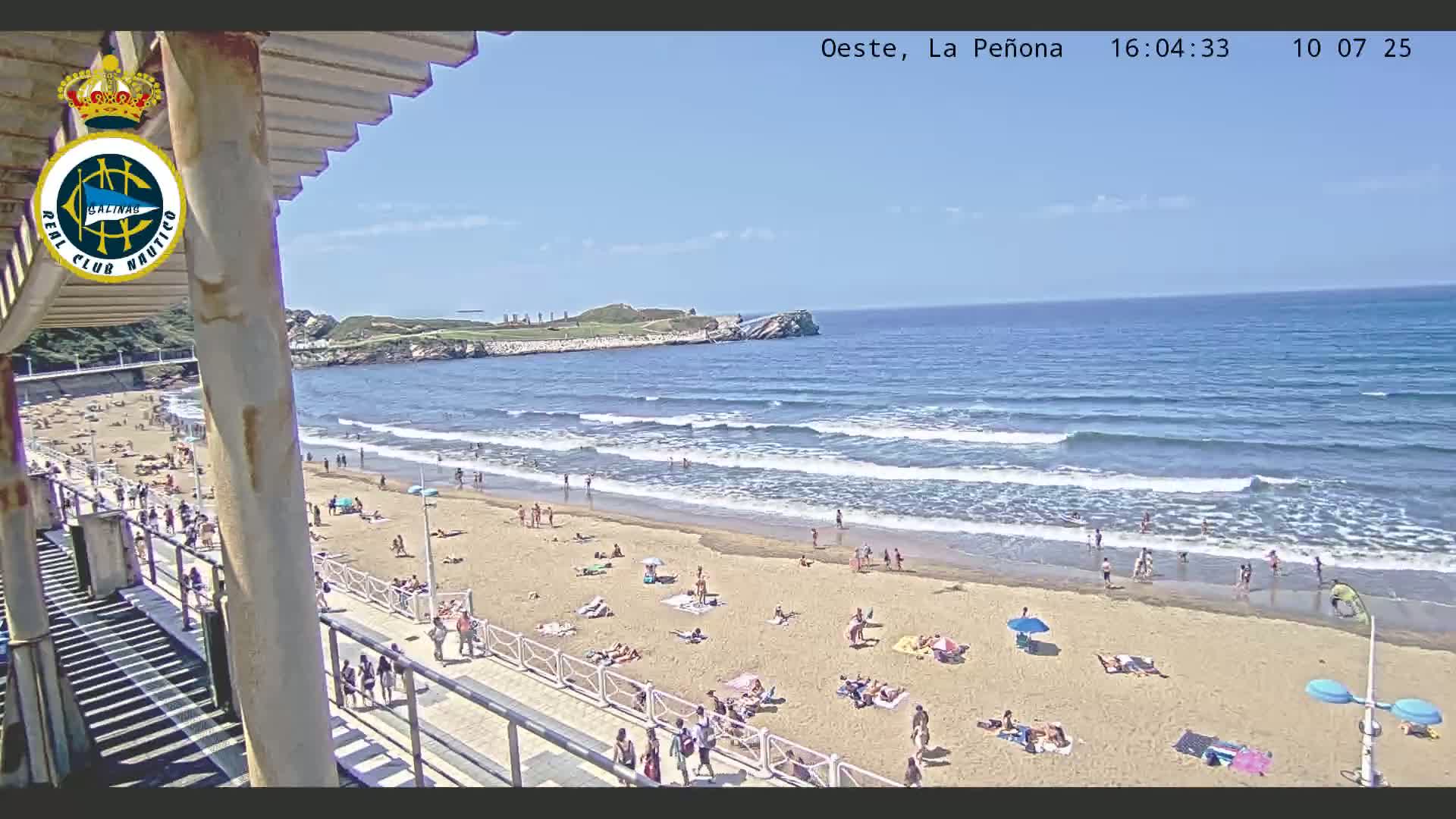 West Playa de Salinas Beach Live Cam - Avilés, Asturias, Spain