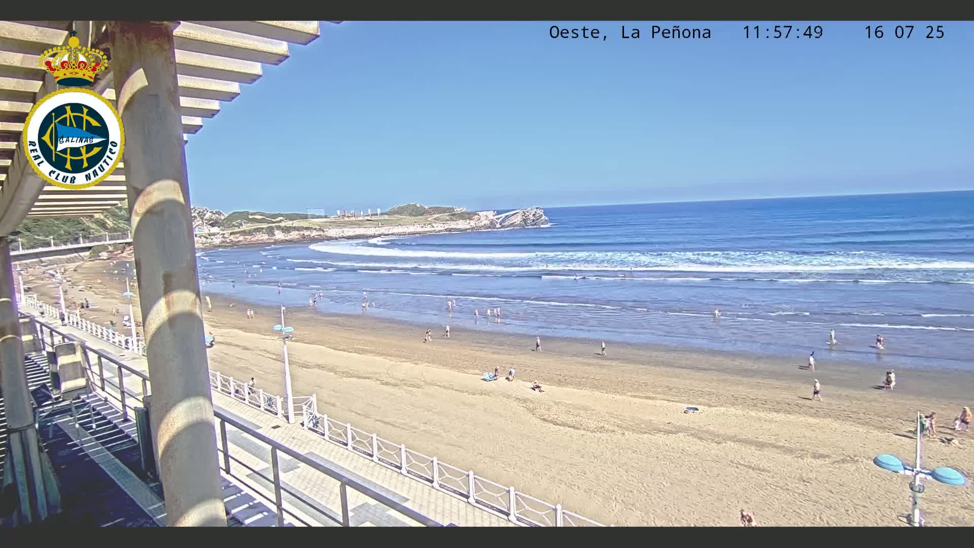 West Playa de Salinas Beach Live Cam - Avilés, Asturias, Spain