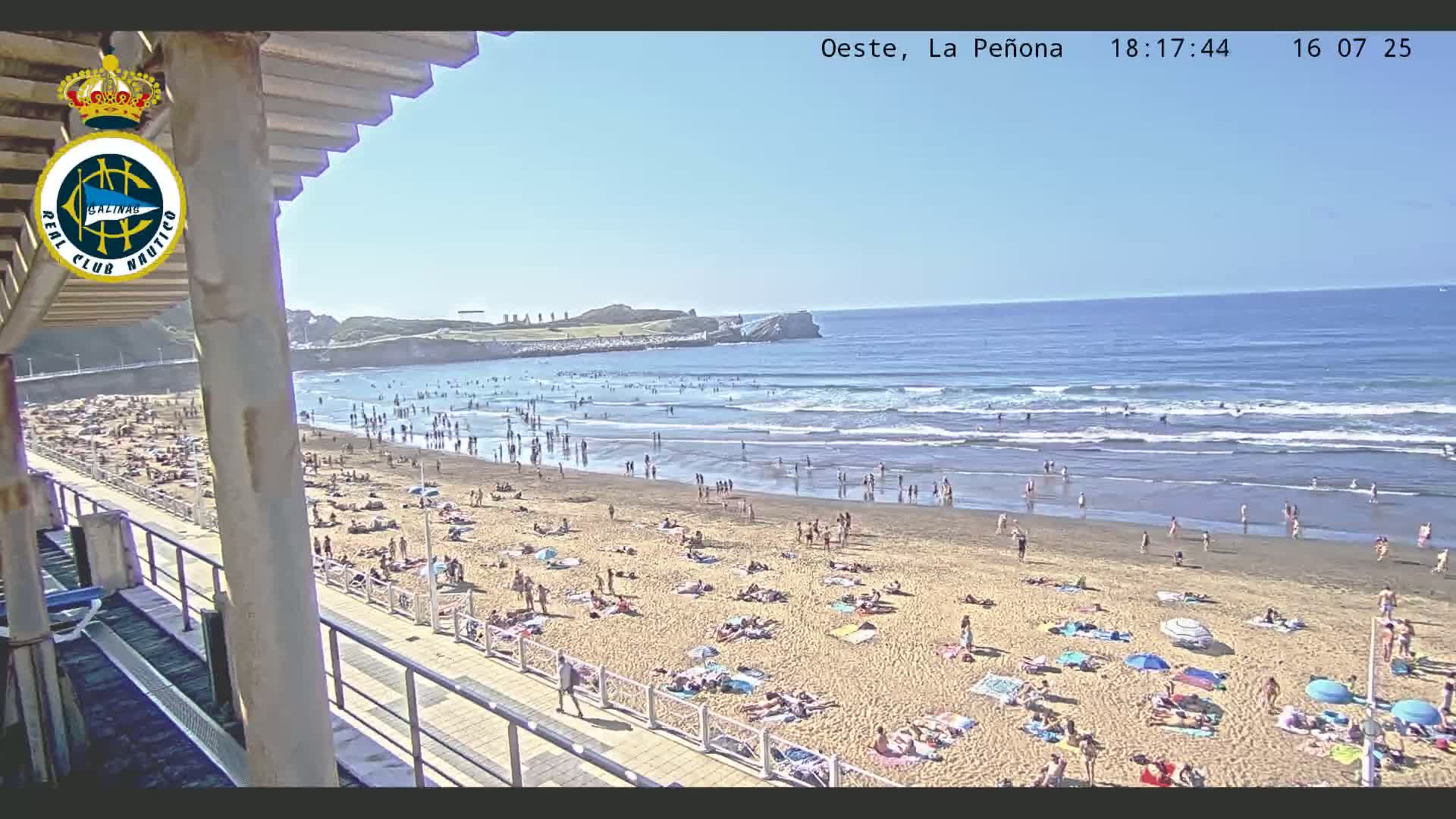 West Playa de Salinas Beach Live Cam - Avilés, Asturias, Spain