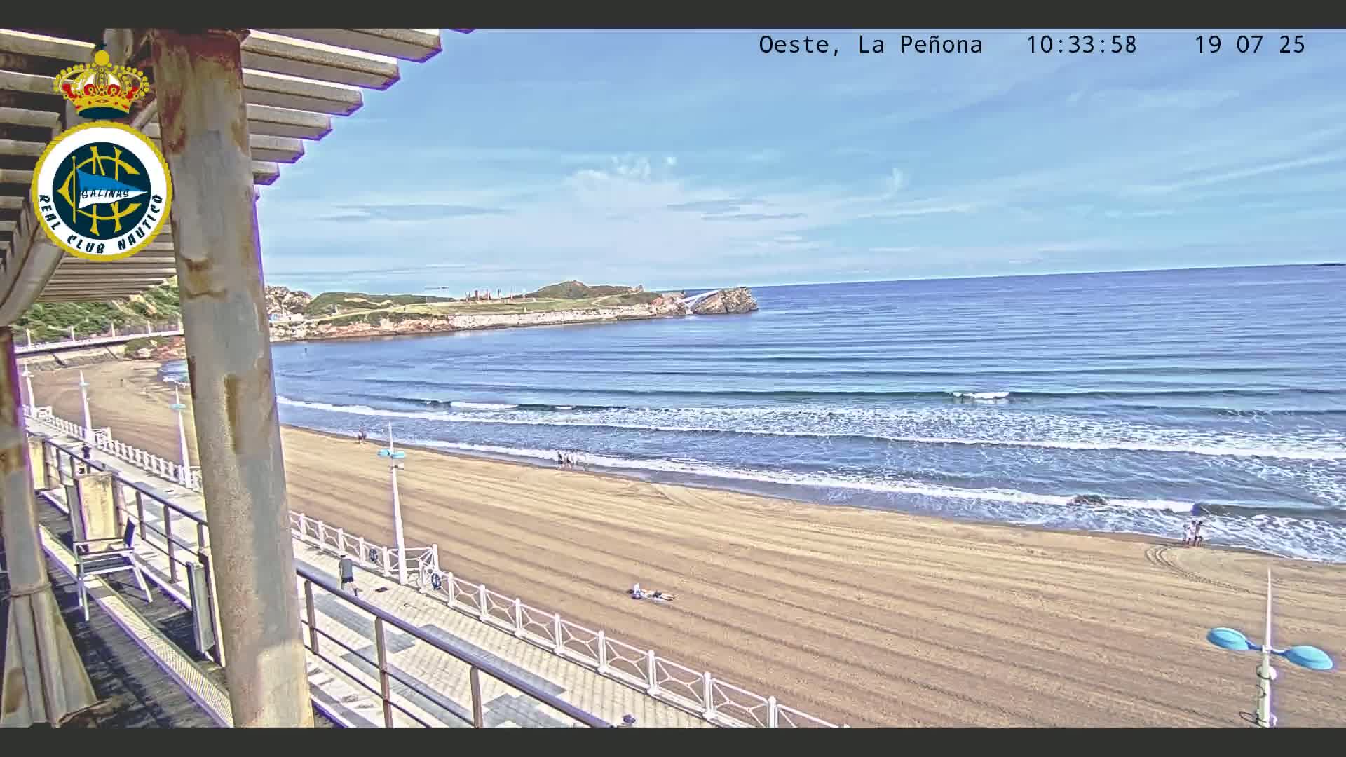 West Playa de Salinas Beach Live Cam - Avilés, Asturias, Spain
