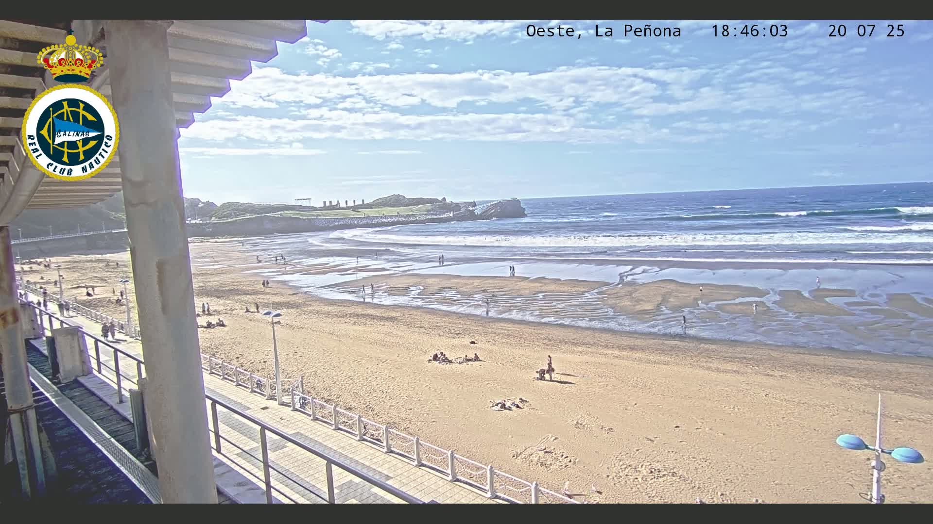 West Playa de Salinas Beach Live Cam - Avilés, Asturias, Spain