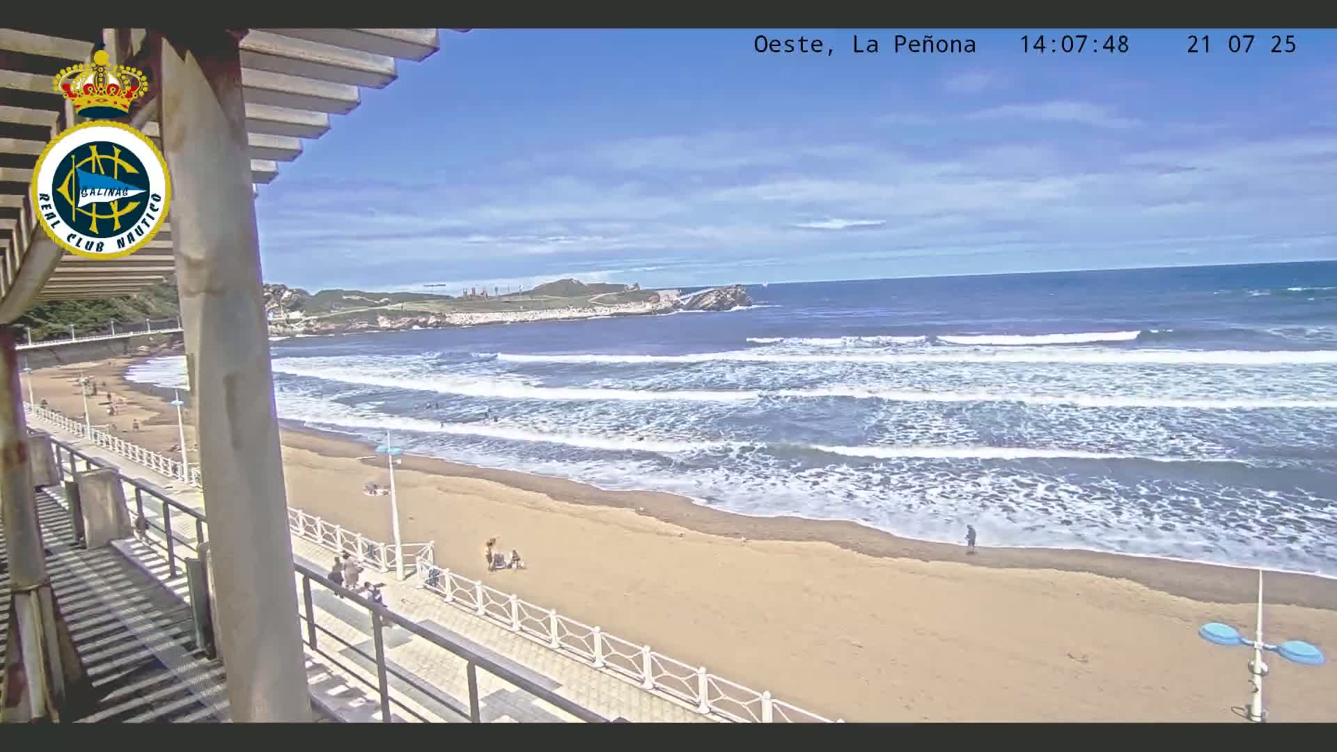 West Playa de Salinas Beach Live Cam - Avilés, Asturias, Spain