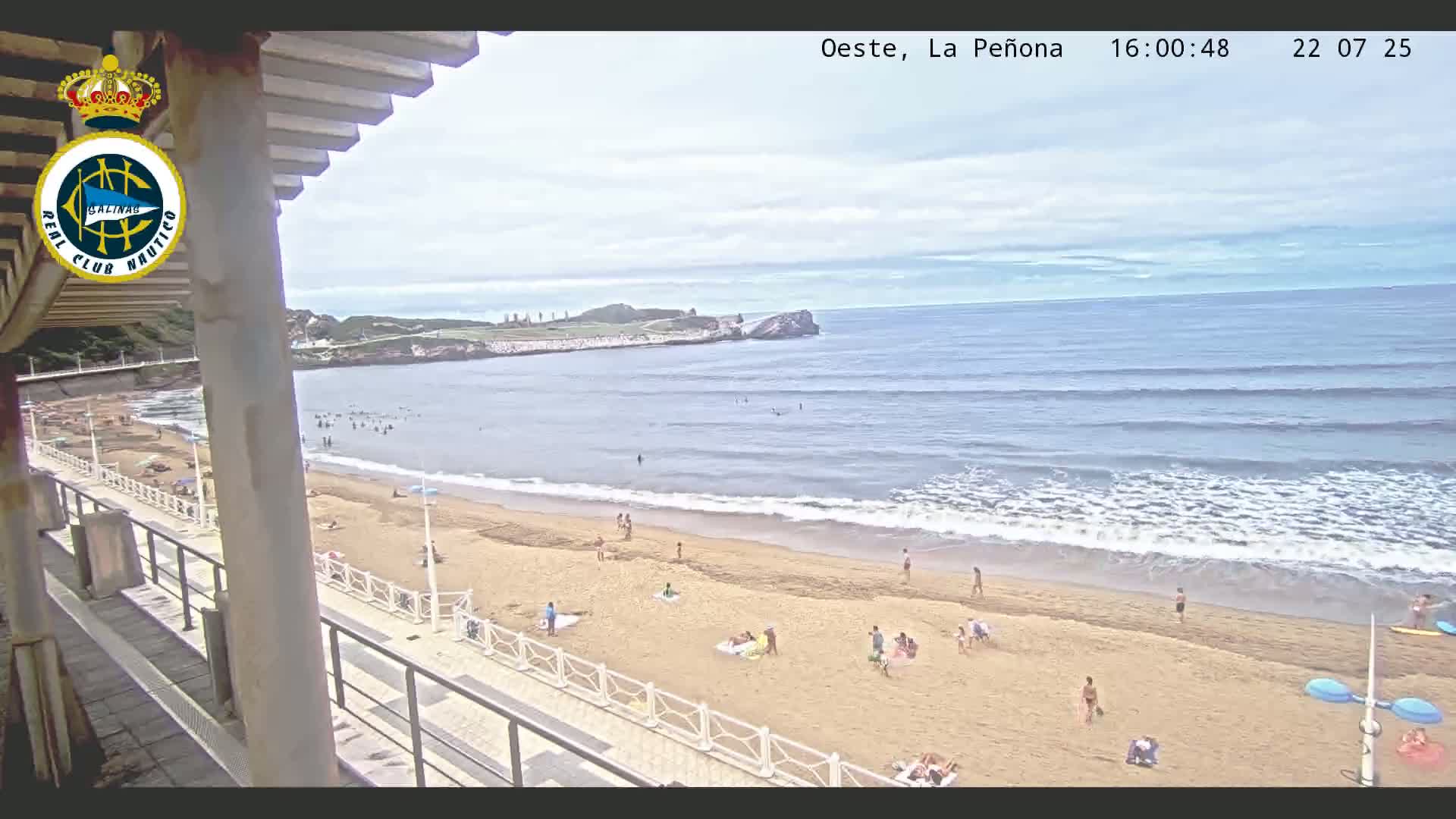 West Playa de Salinas Beach Live Cam - Avilés, Asturias, Spain