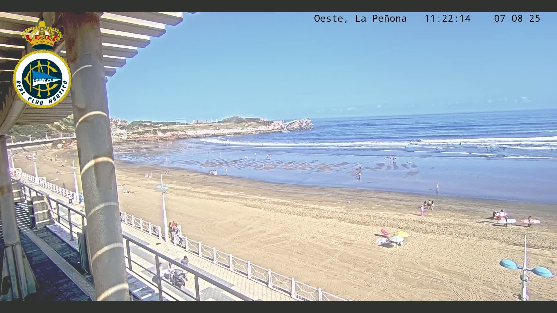 West Playa de Salinas Beach Live Cam - Avilés, Asturias, Spain