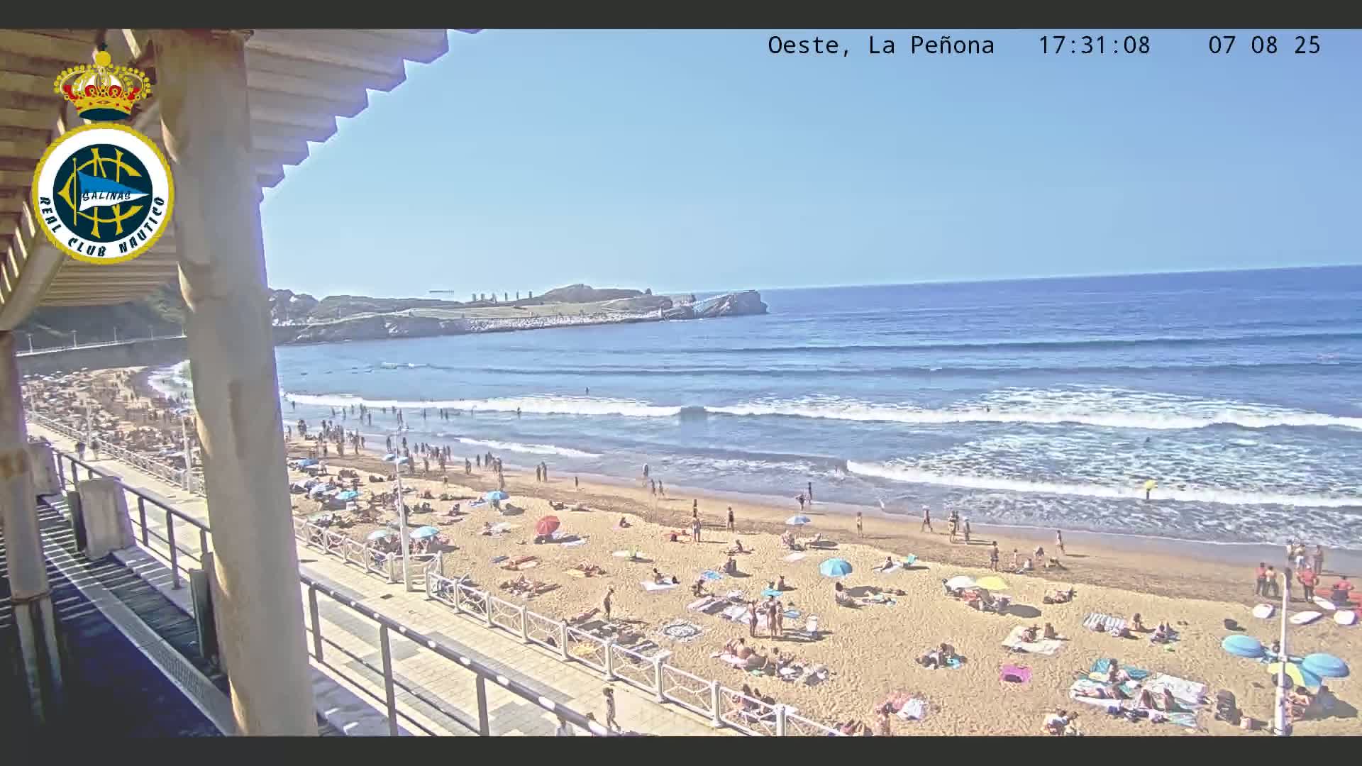 West Playa de Salinas Beach Live Cam - Avilés, Asturias, Spain