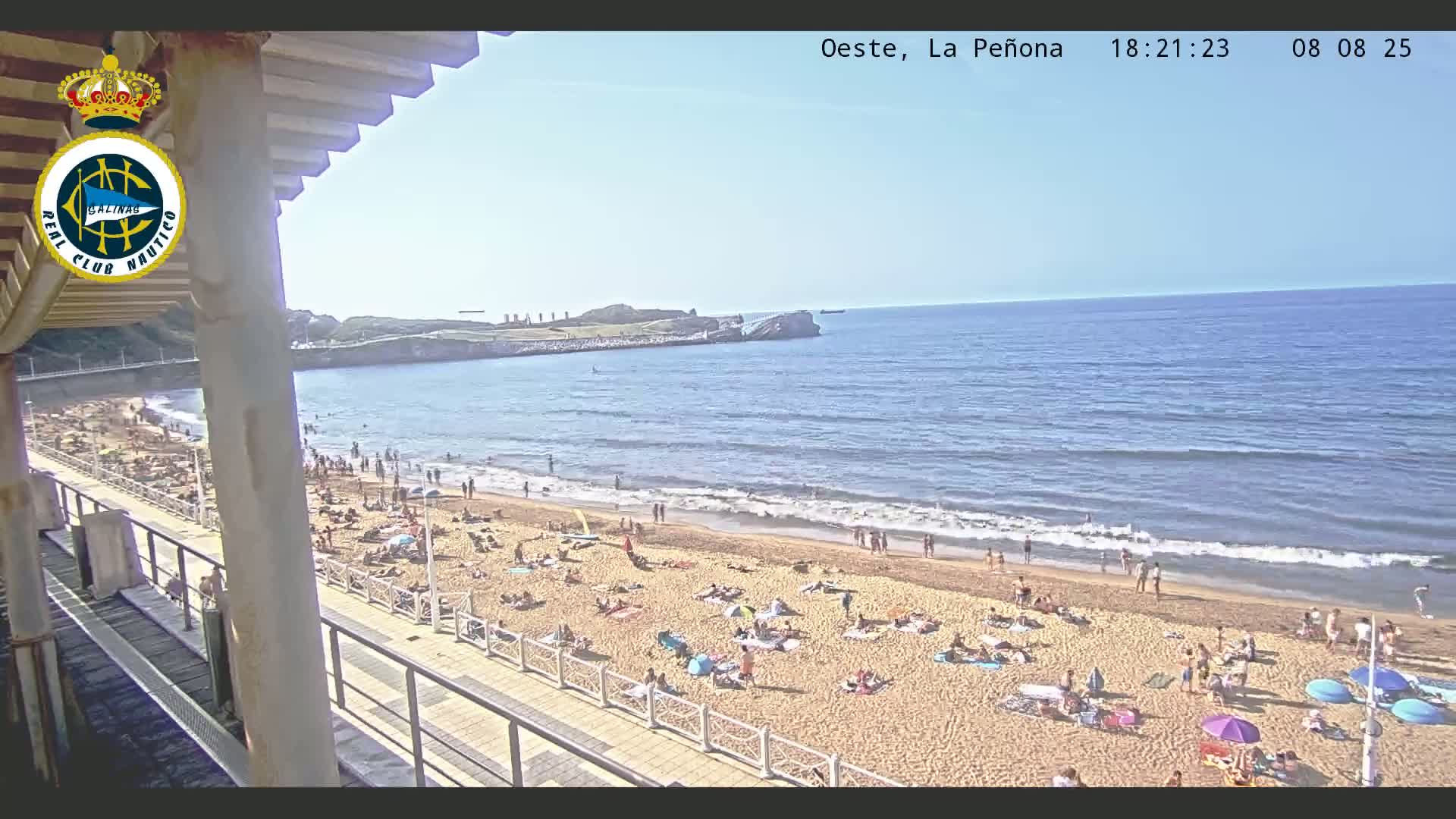 West Playa de Salinas Beach Live Cam - Avilés, Asturias, Spain