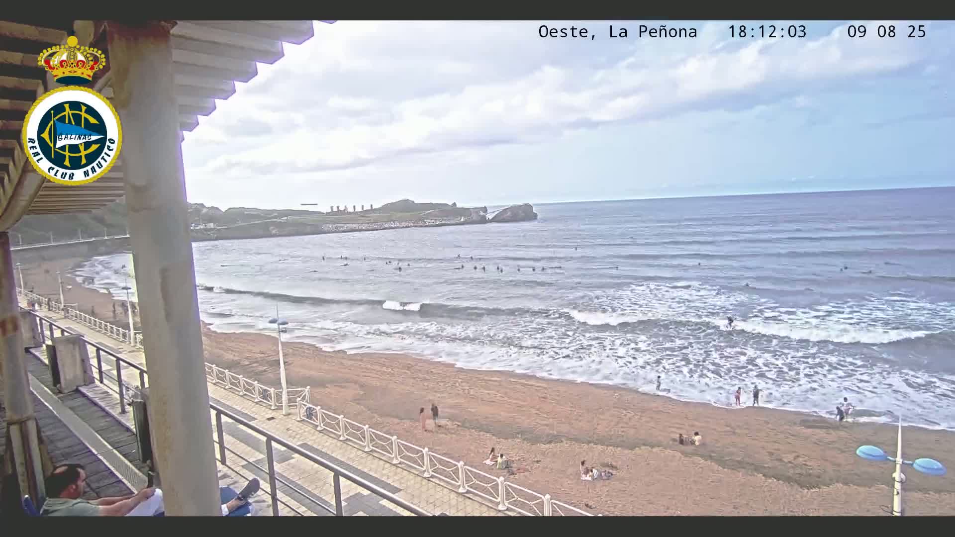West Playa de Salinas Beach Live Cam - Avilés, Asturias, Spain