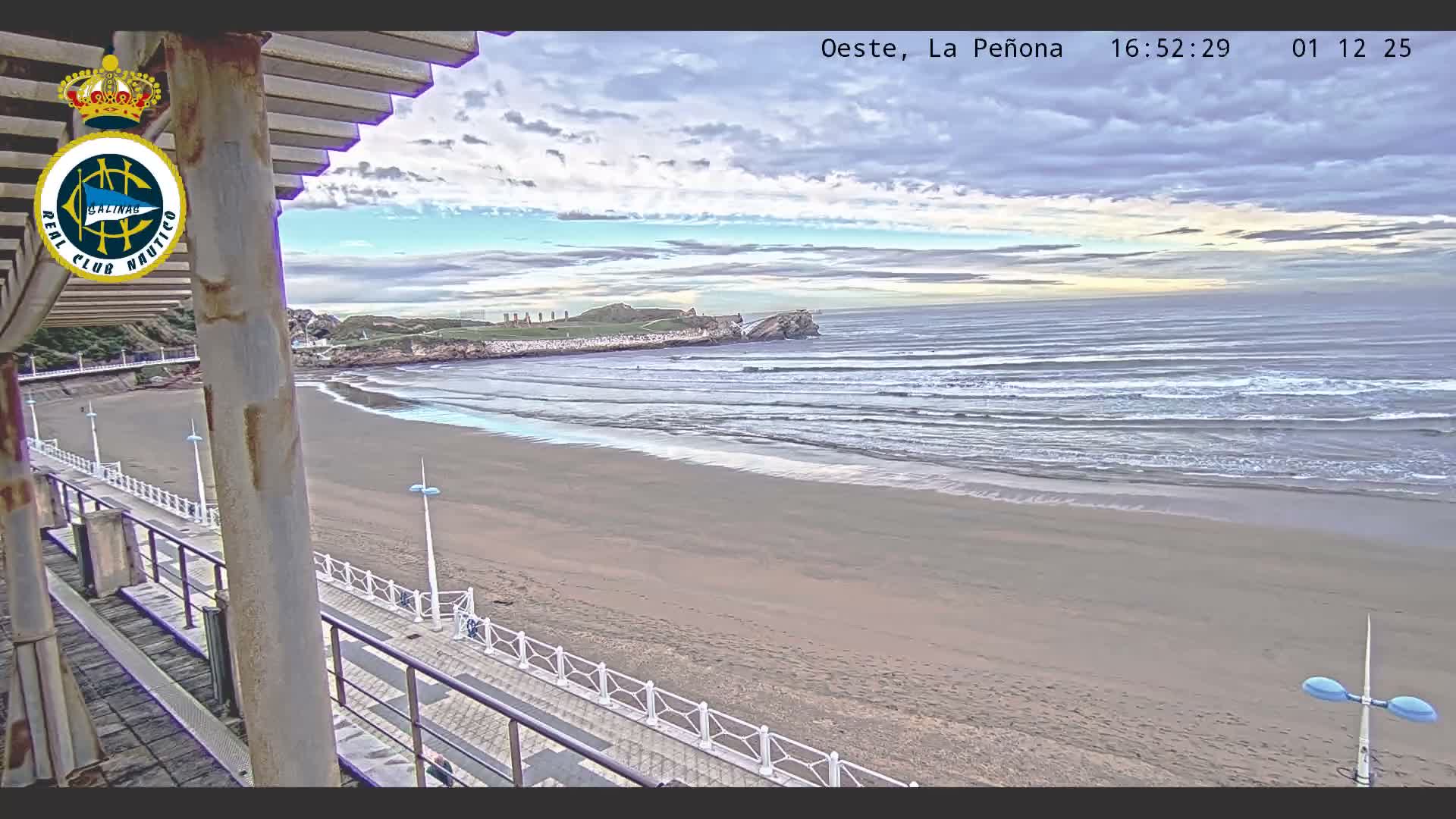 West Playa de Salinas Beach Live Cam - Avilés, Asturias, Spain