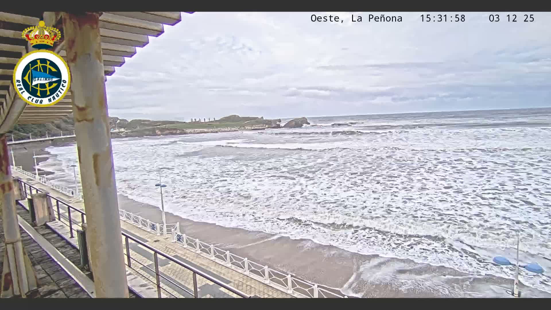 West Playa de Salinas Beach Live Cam - Avilés, Asturias, Spain