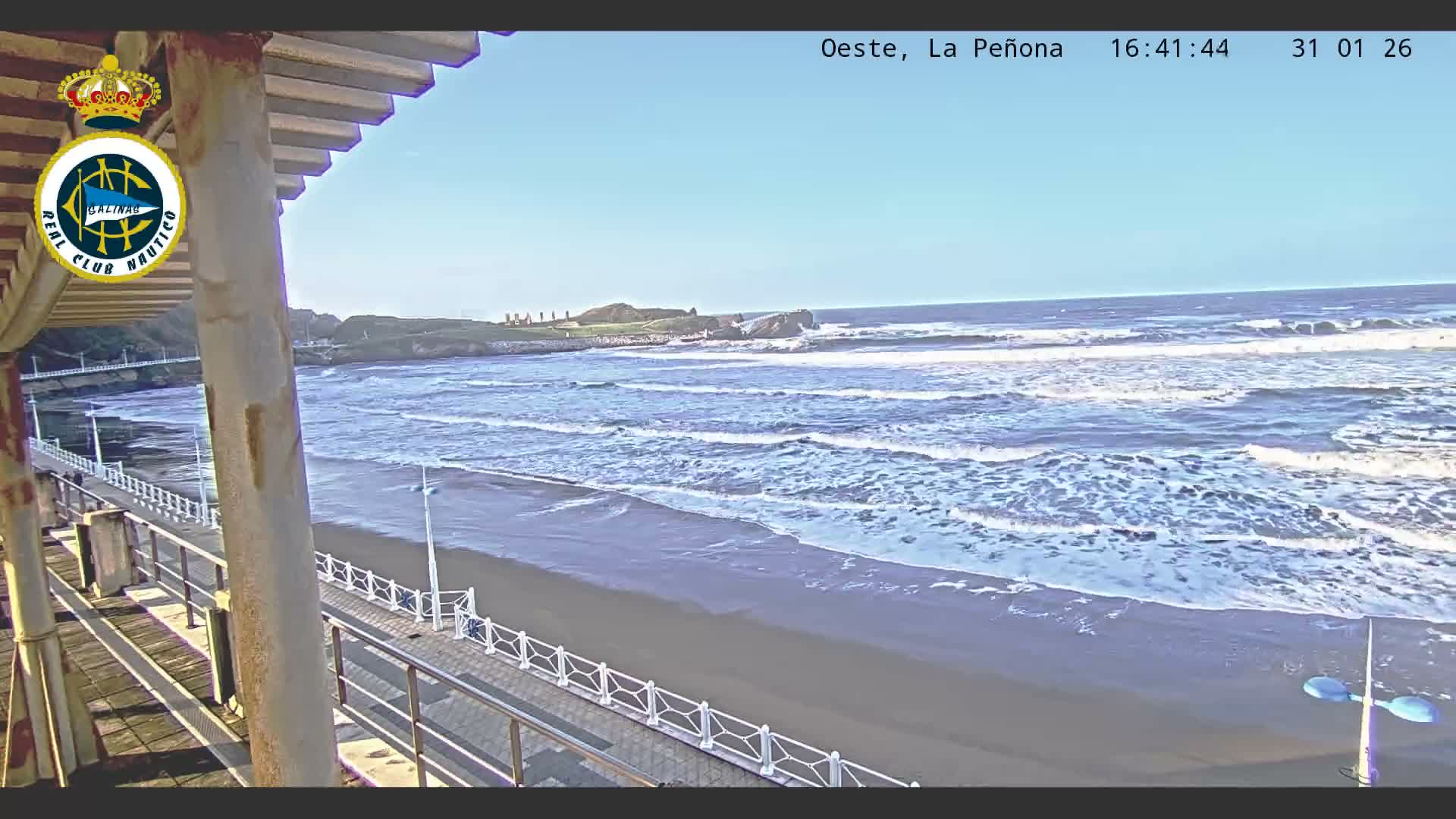 West Playa de Salinas Beach Live Cam - Avilés, Asturias, Spain