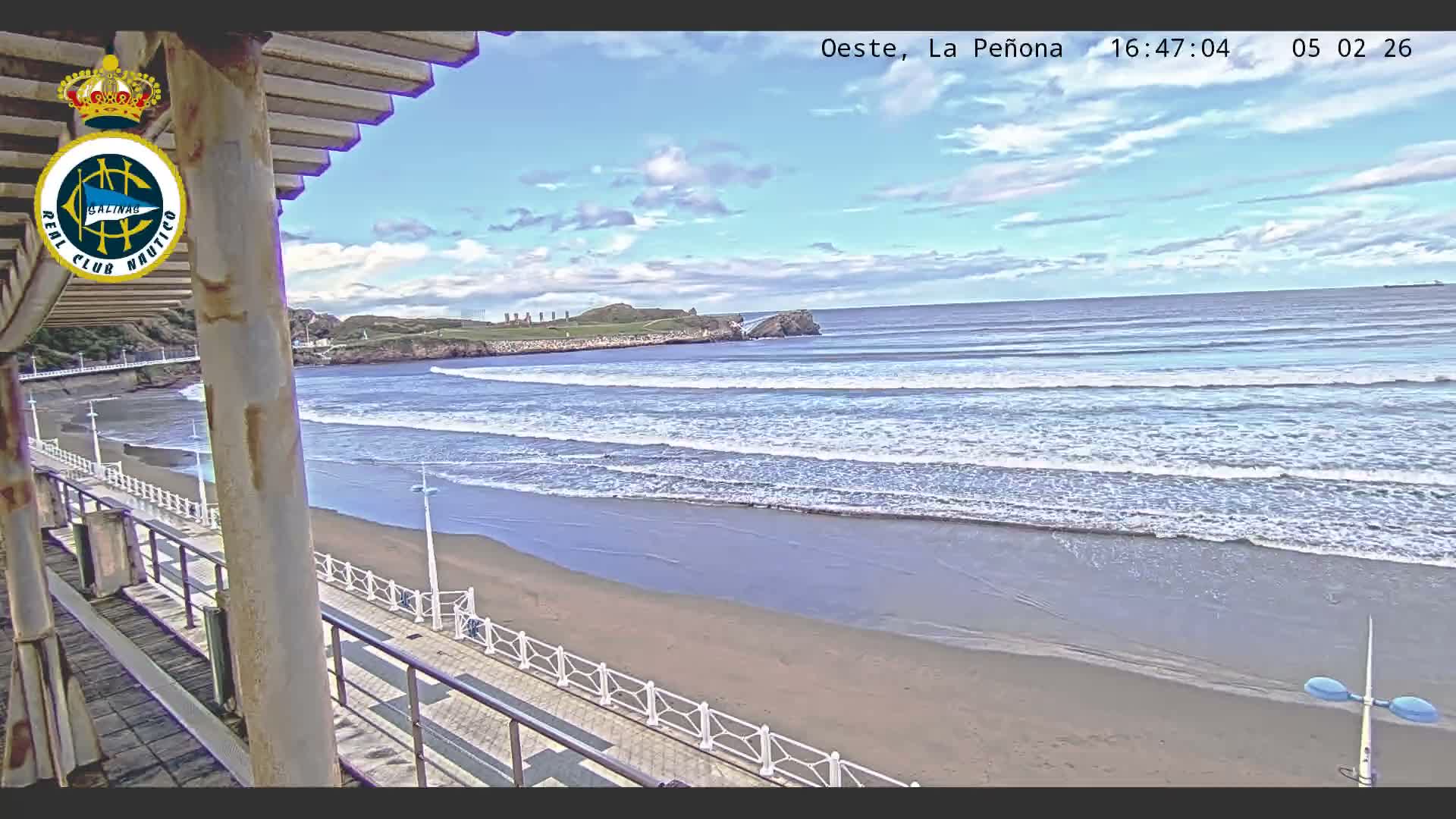 West Playa de Salinas Beach Live Cam - Avilés, Asturias, Spain