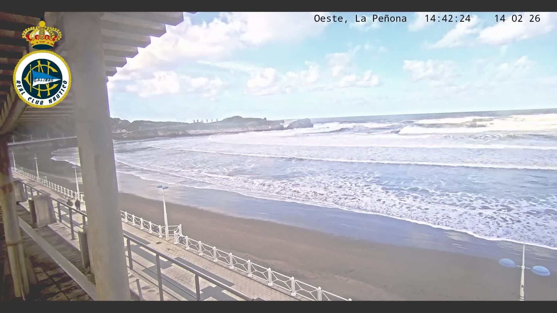 West Playa de Salinas Beach Live Cam - Avilés, Asturias, Spain