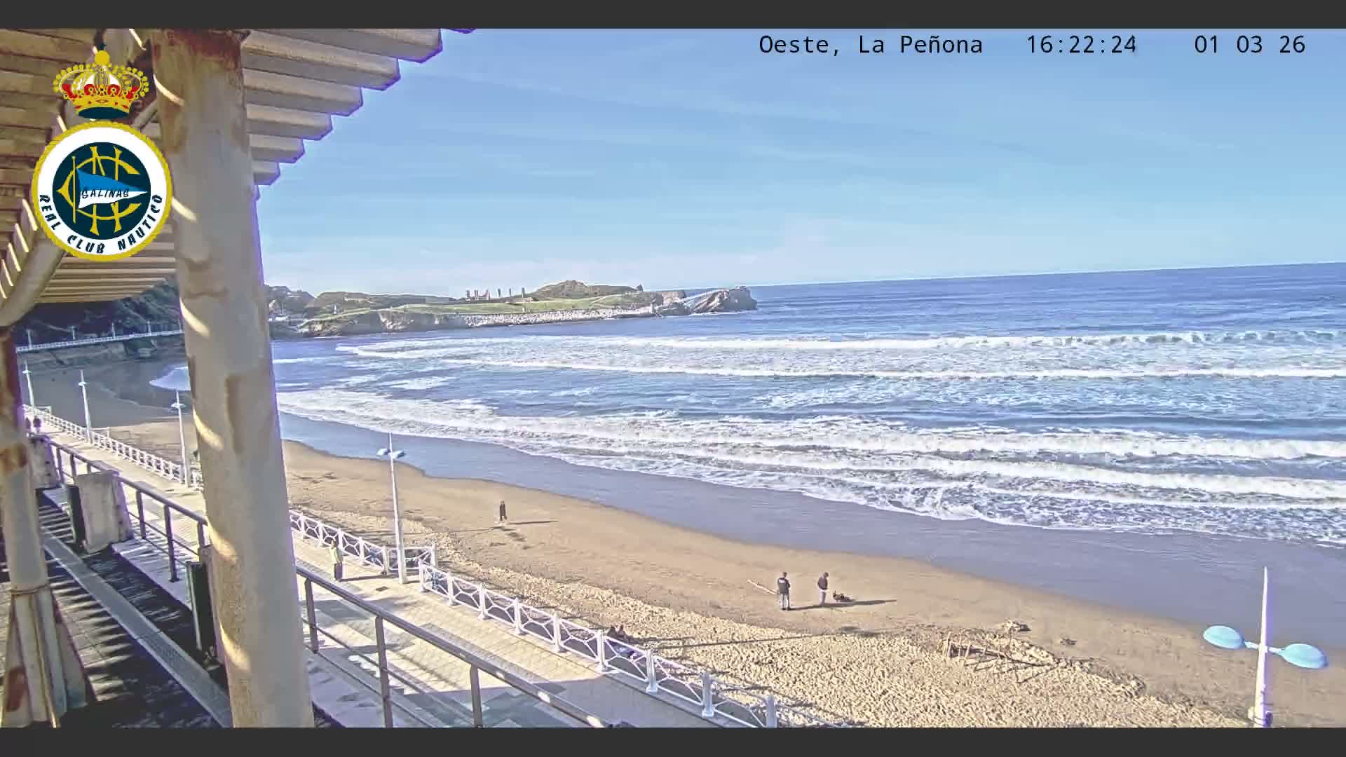 West Playa de Salinas Beach Live Cam - Avilés, Asturias, Spain