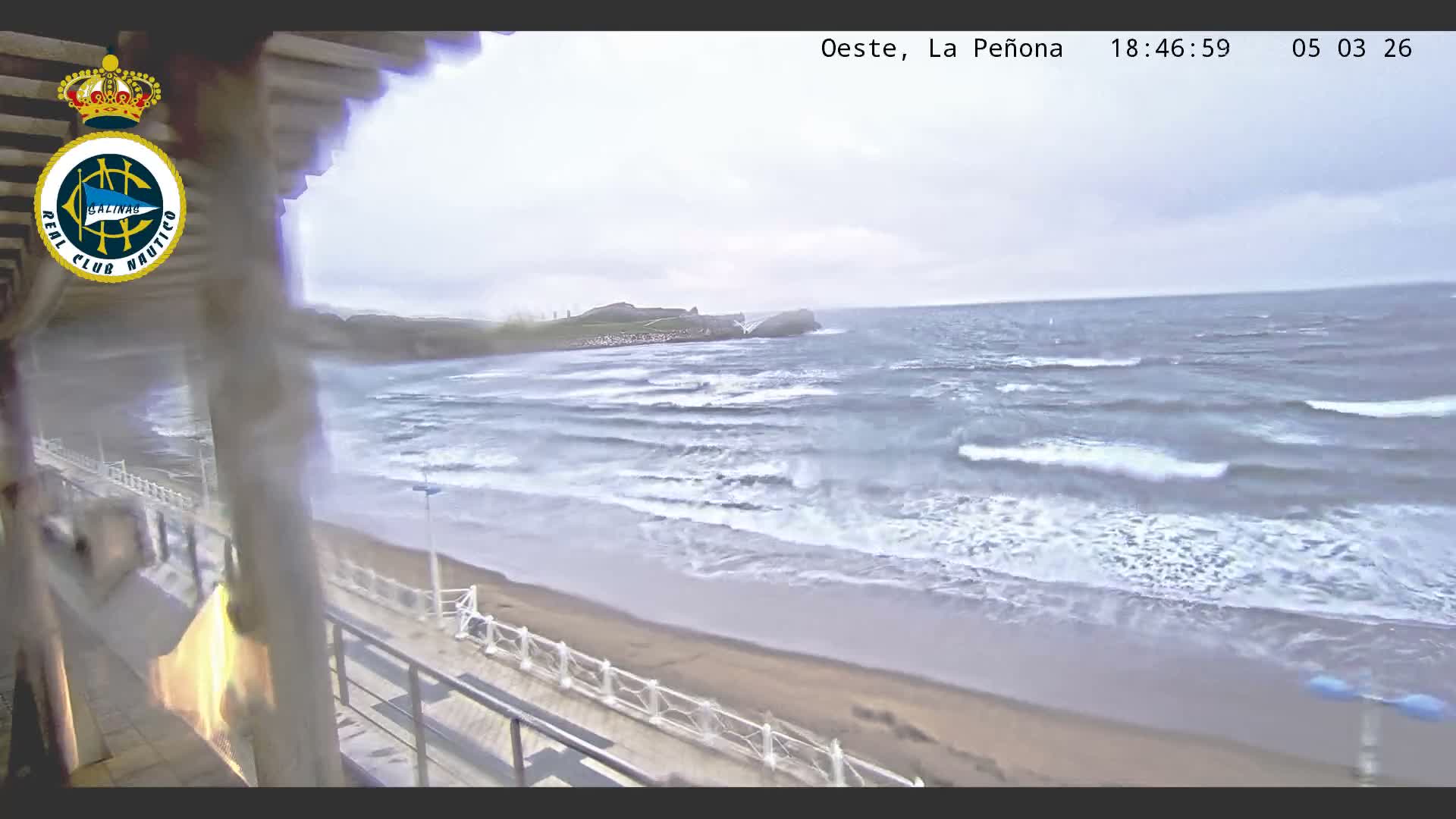 West Playa de Salinas Beach Live Cam - Avilés, Asturias, Spain